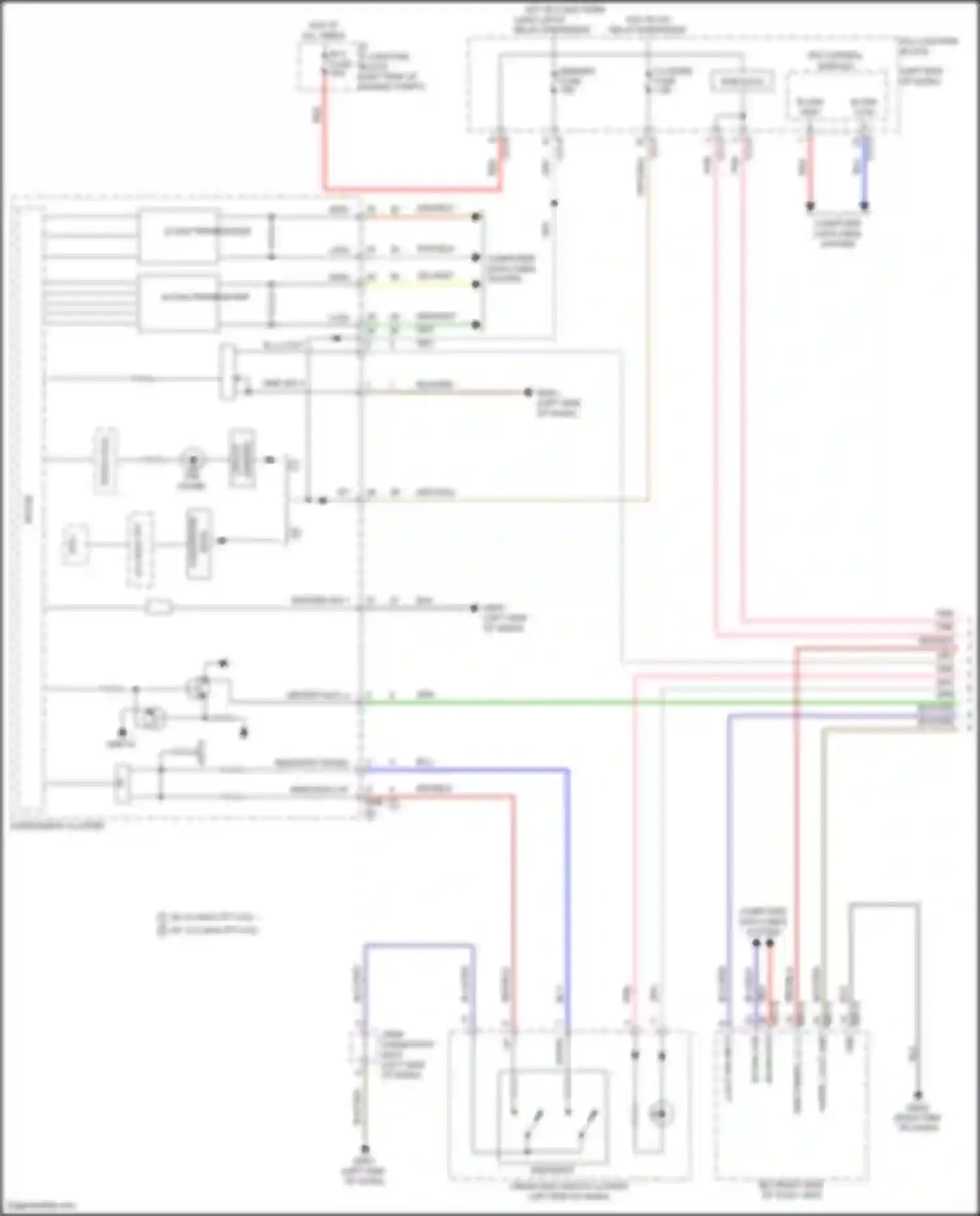Wiring diagram right end of dash) for Kia Carnival IV facelift (2023-2024) (7 of 17)