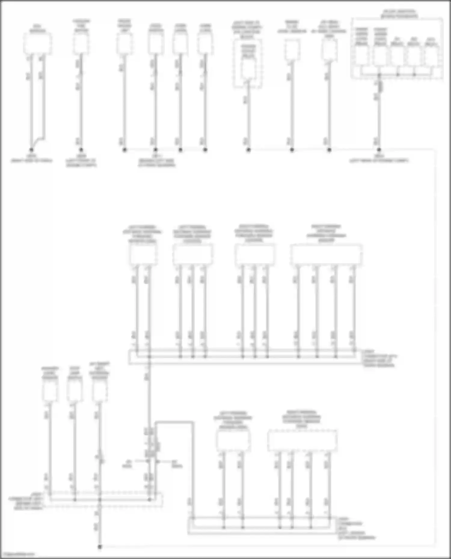 Wiring diagram right parking distance warning forward sensor for Kia Carnival IV facelift (2023-2024) (1 of 2)