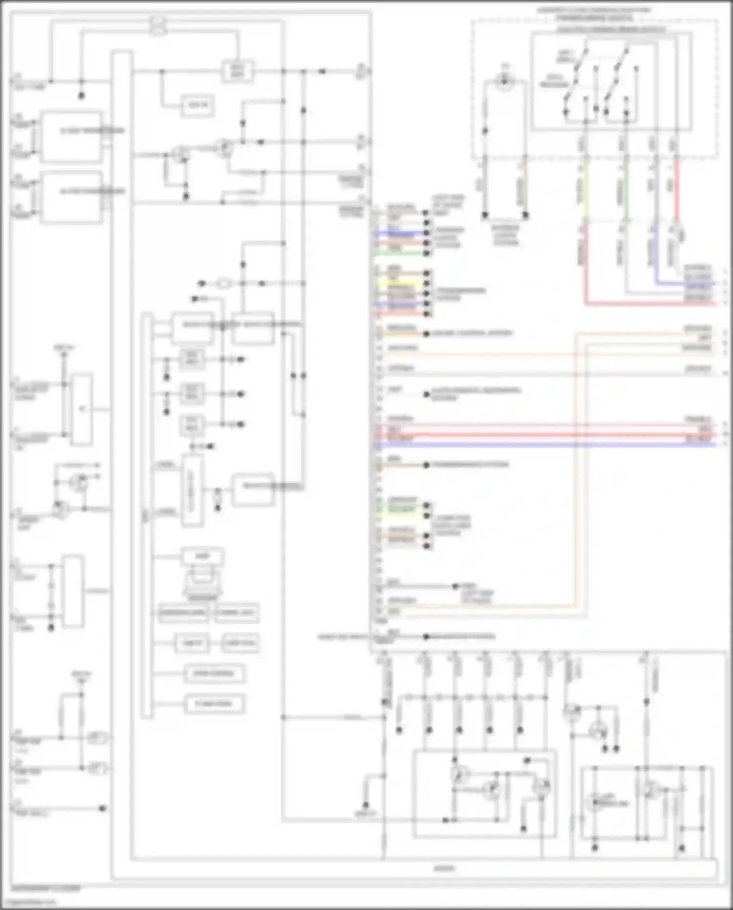 Wiring diagram sw 3 for Kia Carnival IV facelift (2023-2024) (5 of 6)