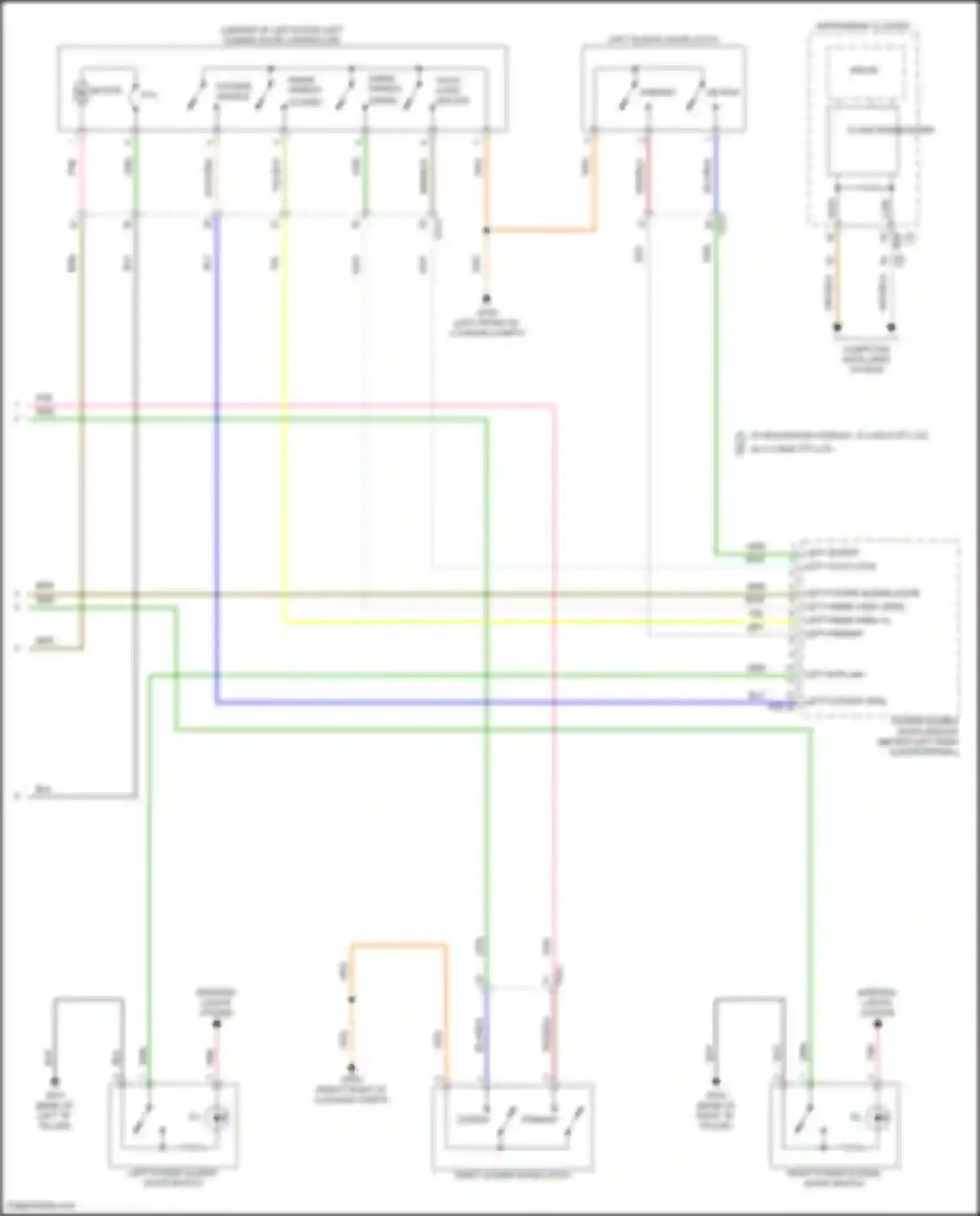 Wiring diagram w/ integrated display 12.3 inch tft lcd for Kia Carnival IV facelift (2023-2024) (1 of 3)