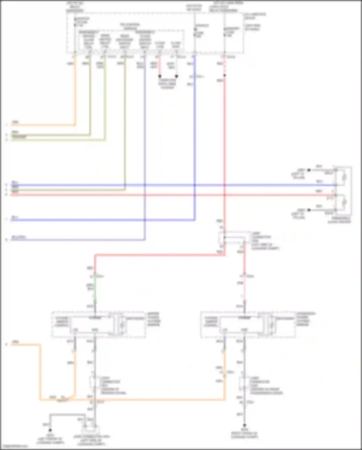 Wiring diagram windshield heated glass relay ctrl for Kia Carnival IV facelift (2023-2024) (1 of 2)