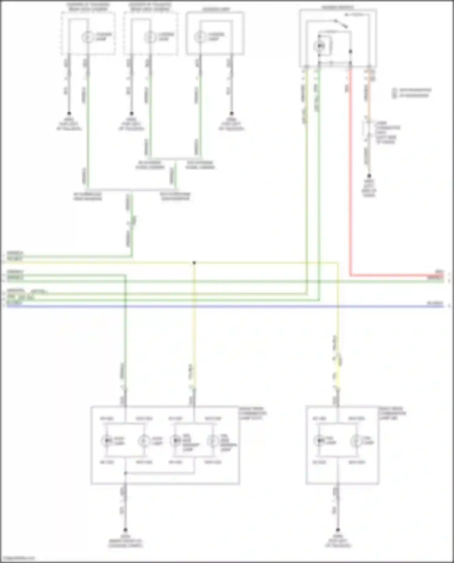Wiring diagram w/o surround view monitor for Kia Carnival IV facelift (2023-2024) (1 of 3)