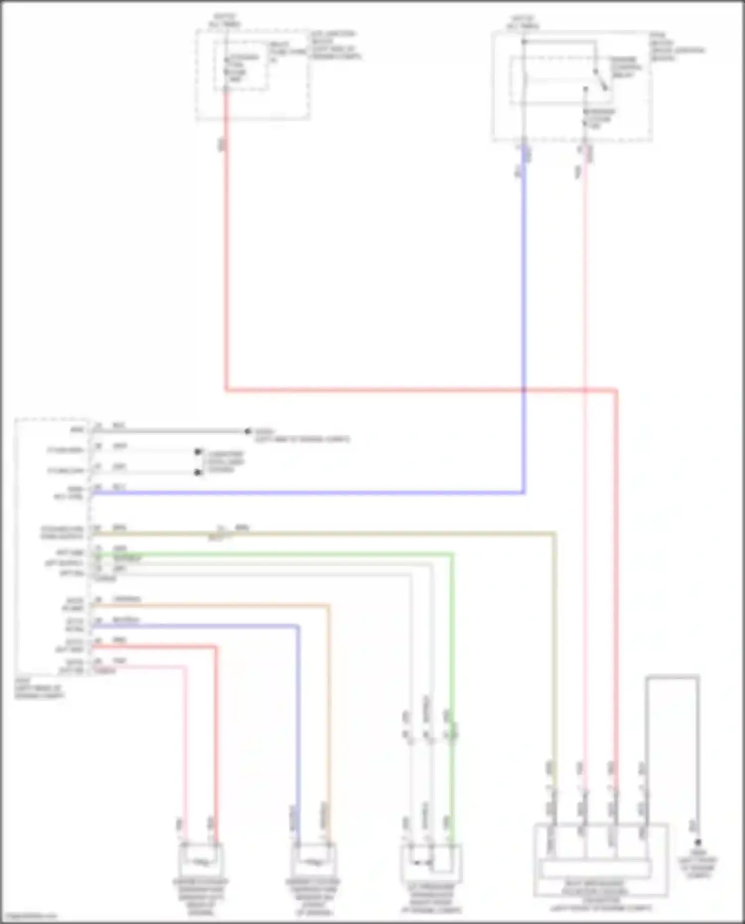 Carnival Kia IV (2020-2024): Cooling fan circuit