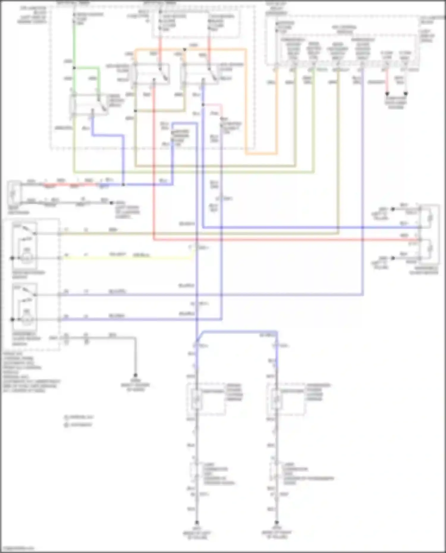Carnival Kia IV (2020-2024): Defoggers circuit, w/o memory