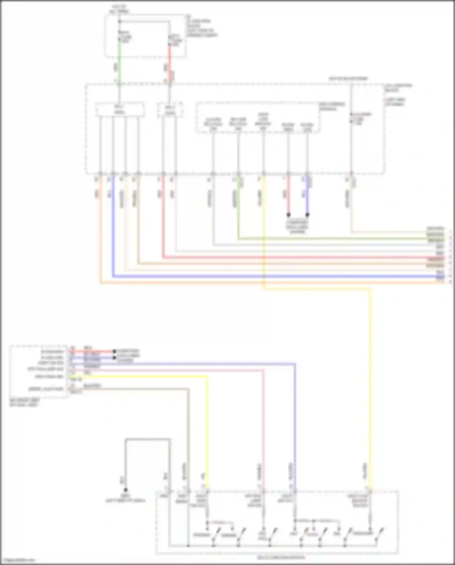 Carnival Kia IV (2020-2024): Headlamps circuit (1 of 2)