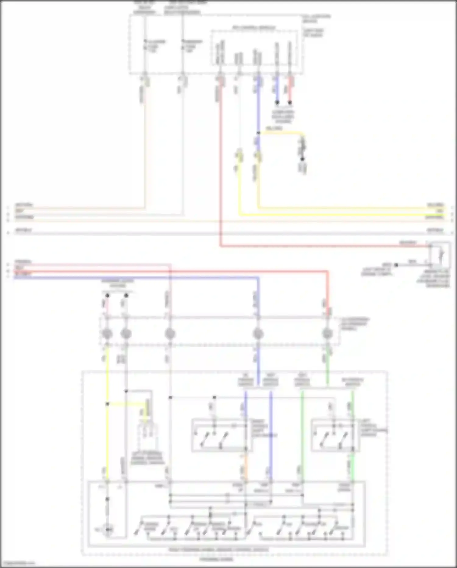 Carnival Kia IV (2020-2024): Instrument cluster circuit, w/ 4.2 inch tft lcd (2 of 3)