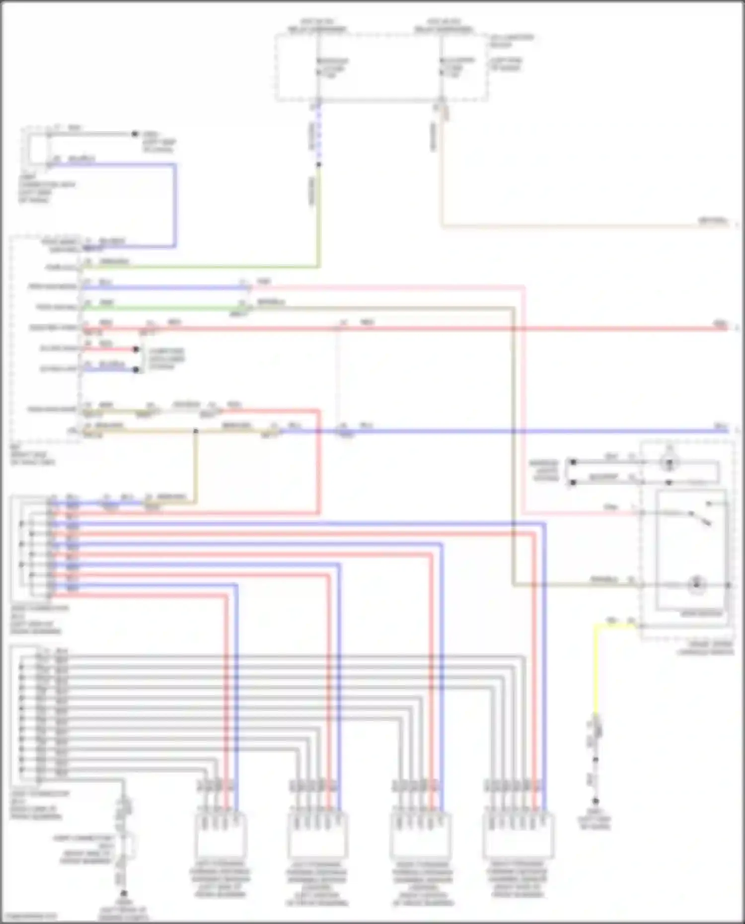 Carnival Kia IV (2020-2024): Parking assistant circuit, w/o adas (1 of 2)