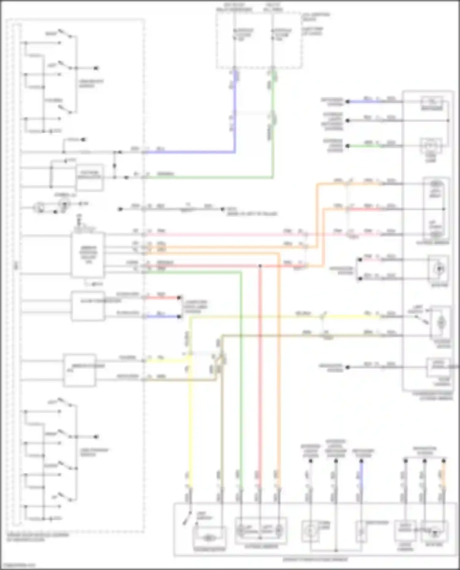 Carnival Kia IV (2020-2024): Power mirror circuit