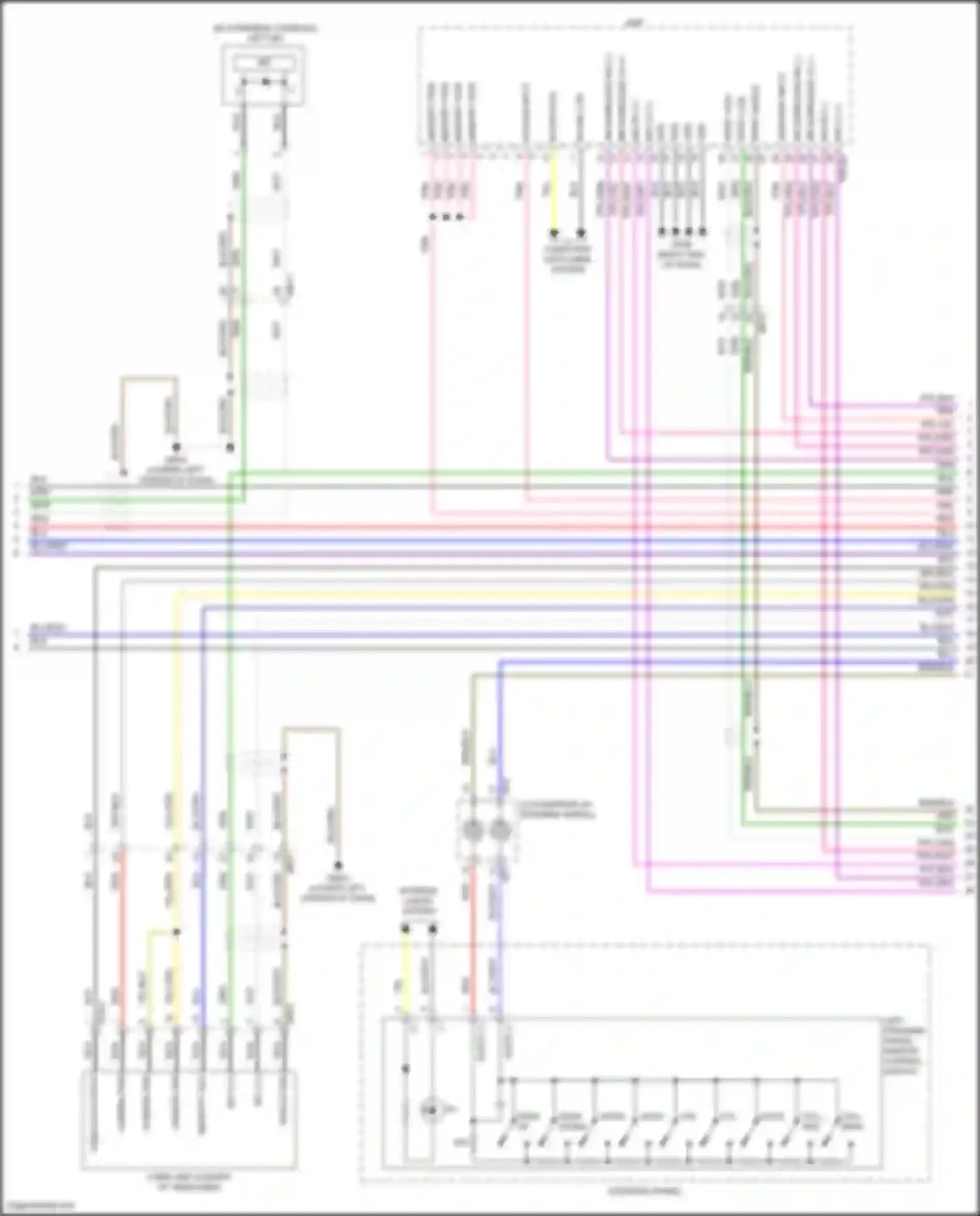 Carnival Kia IV (2020-2024): Radio circuit, w/ navigation & amplifier (2 of 5)