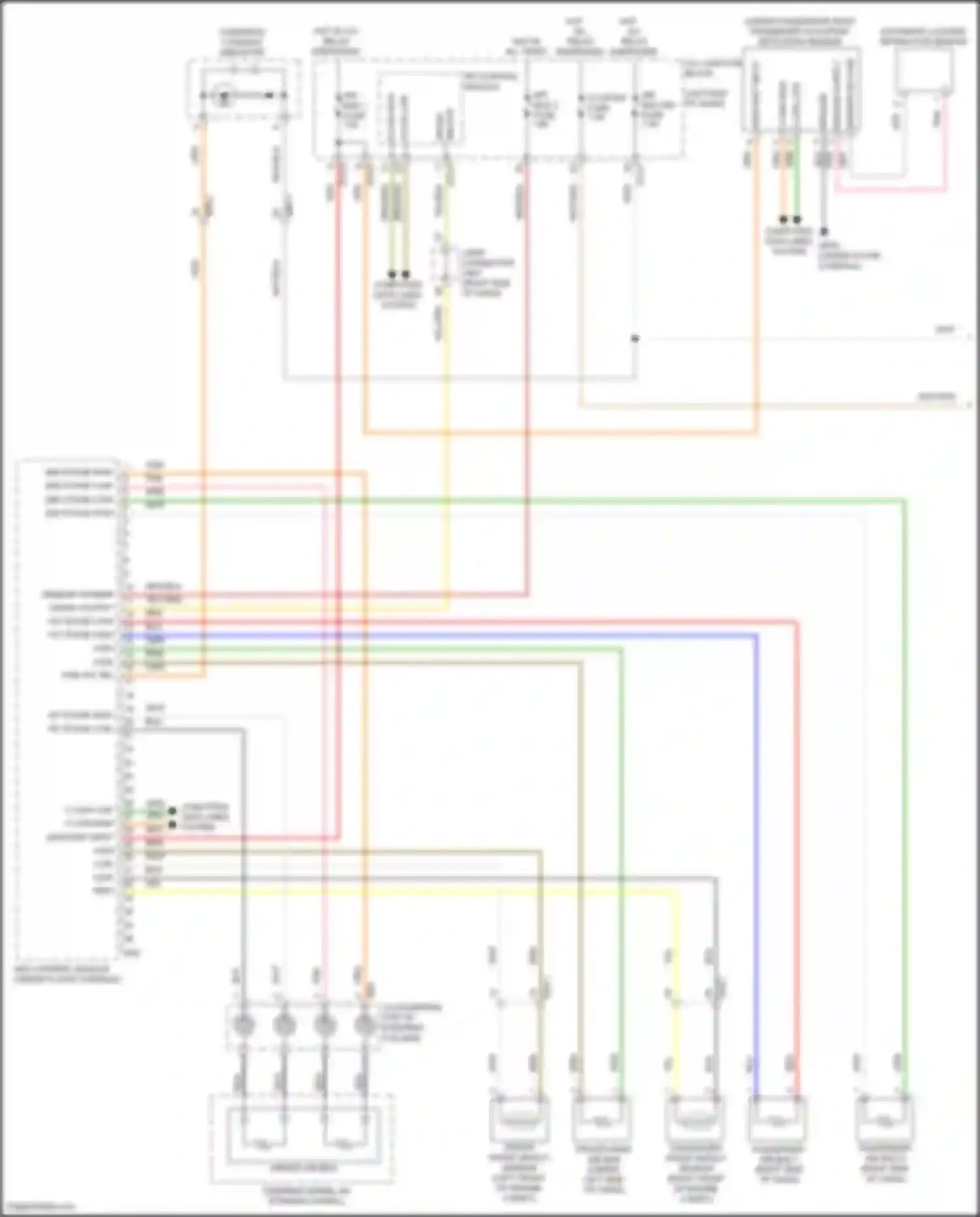 Carnival Kia IV (2020-2024): Supplemental restraints circuit (1 of 2)
