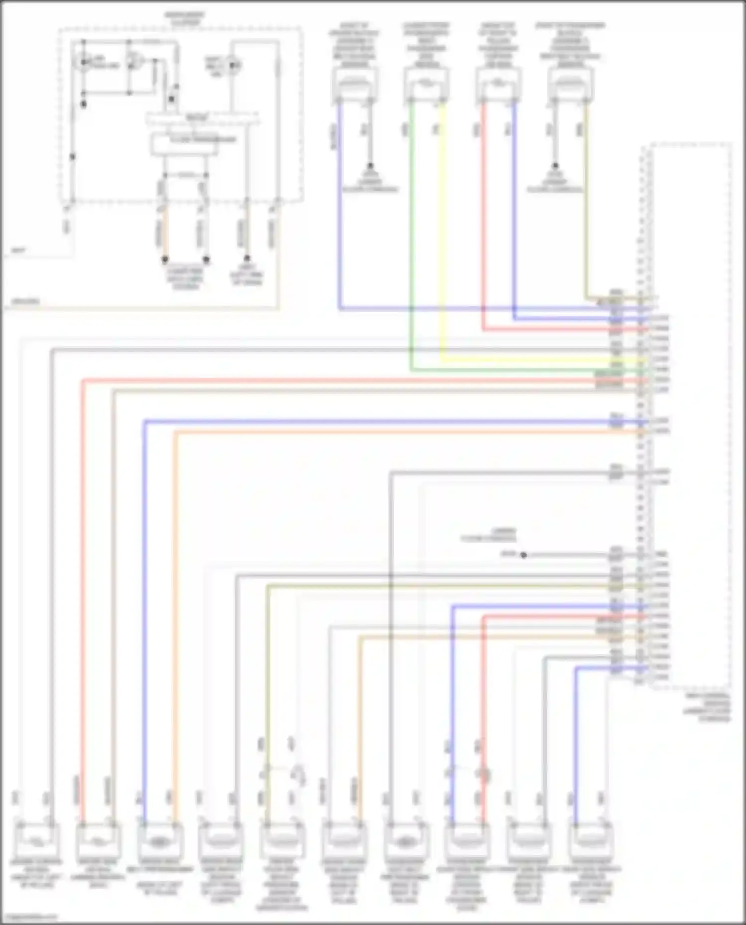 Carnival Kia IV (2020-2024): Supplemental restraints circuit (2 of 2)