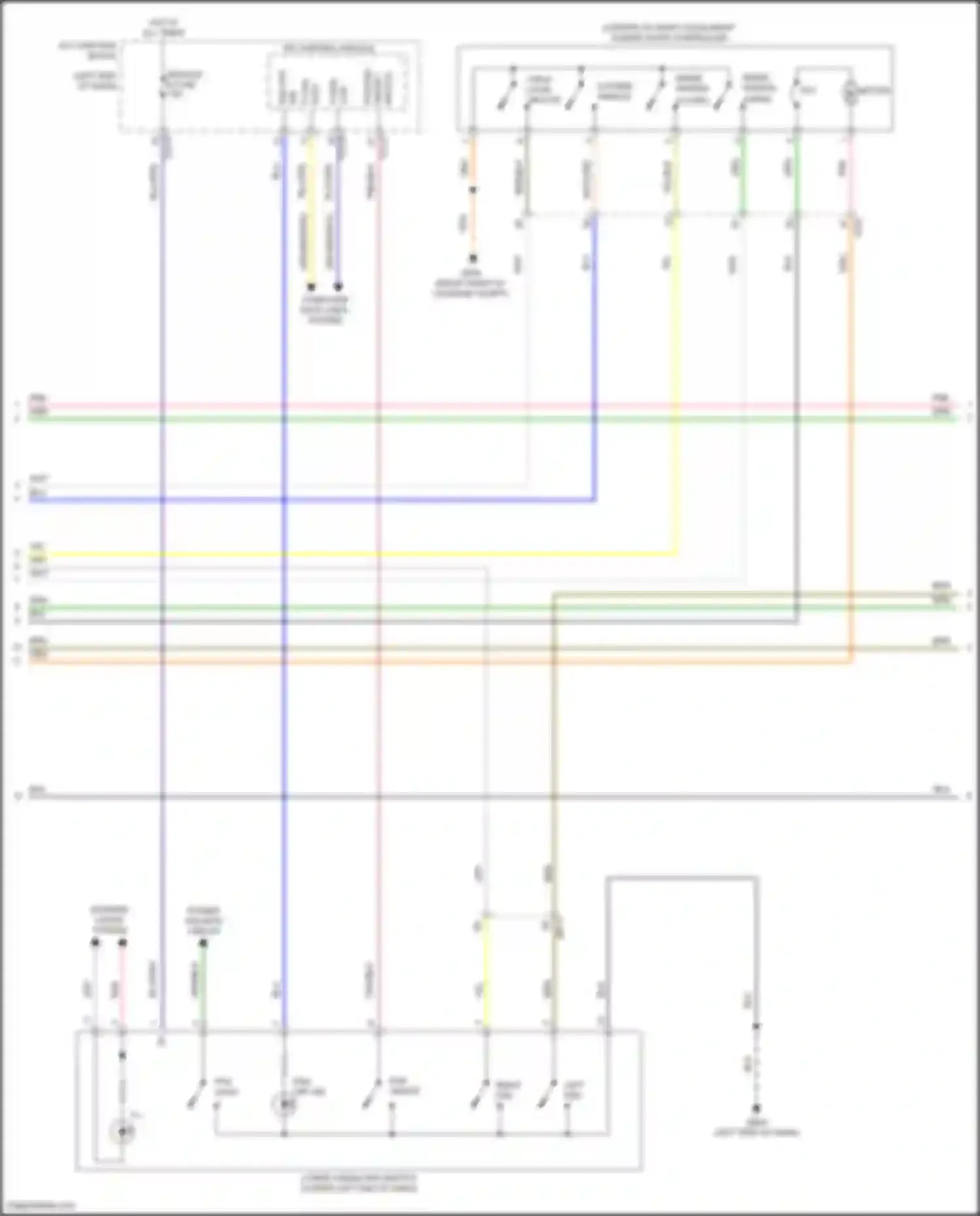Carnival Kia IV (2020-2024): Power sliding door circuit (2 of 3)