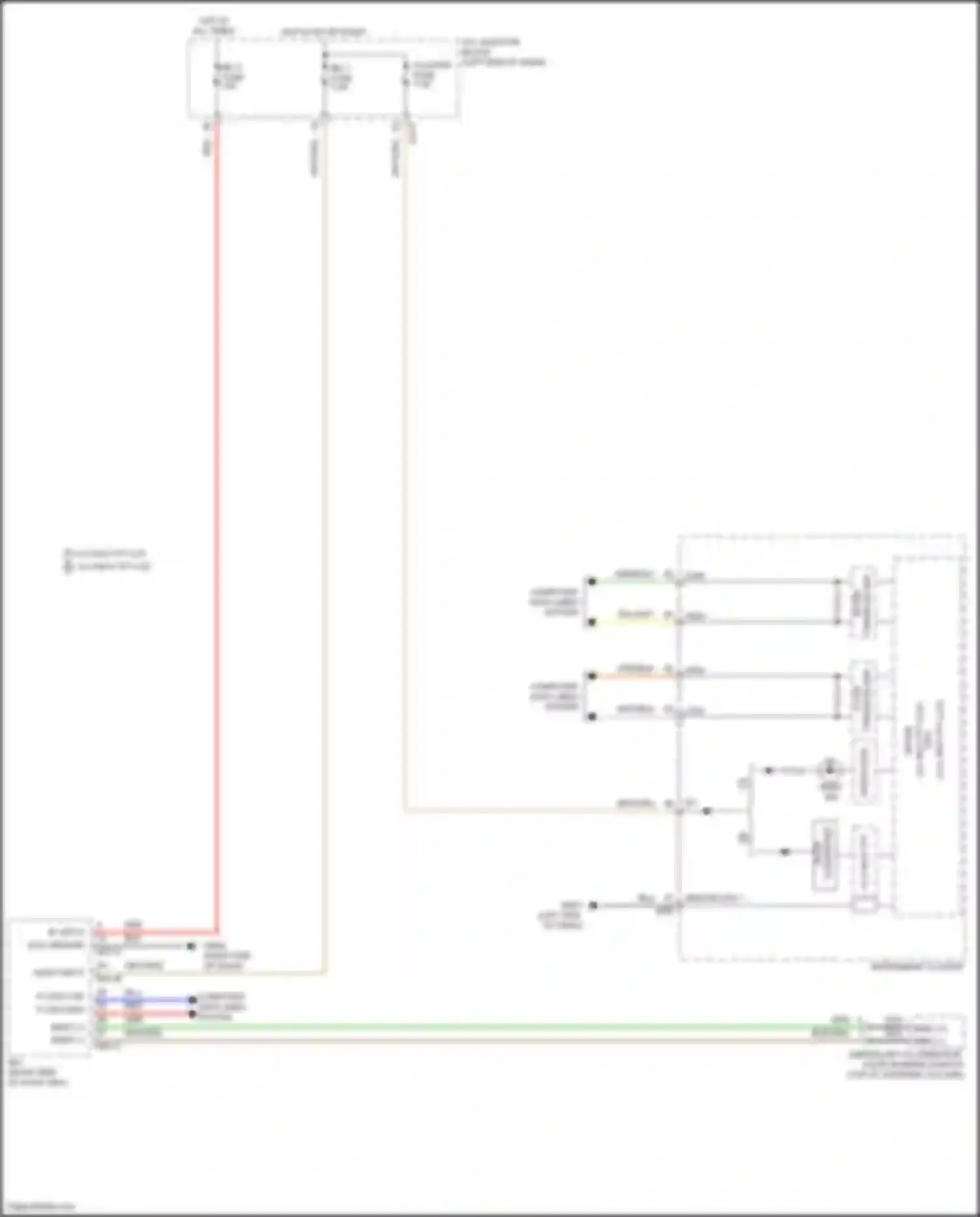 Wiring diagram 4.2 inch tft lcd for Kia Carnival IV (2020-2024) (8 of 15)