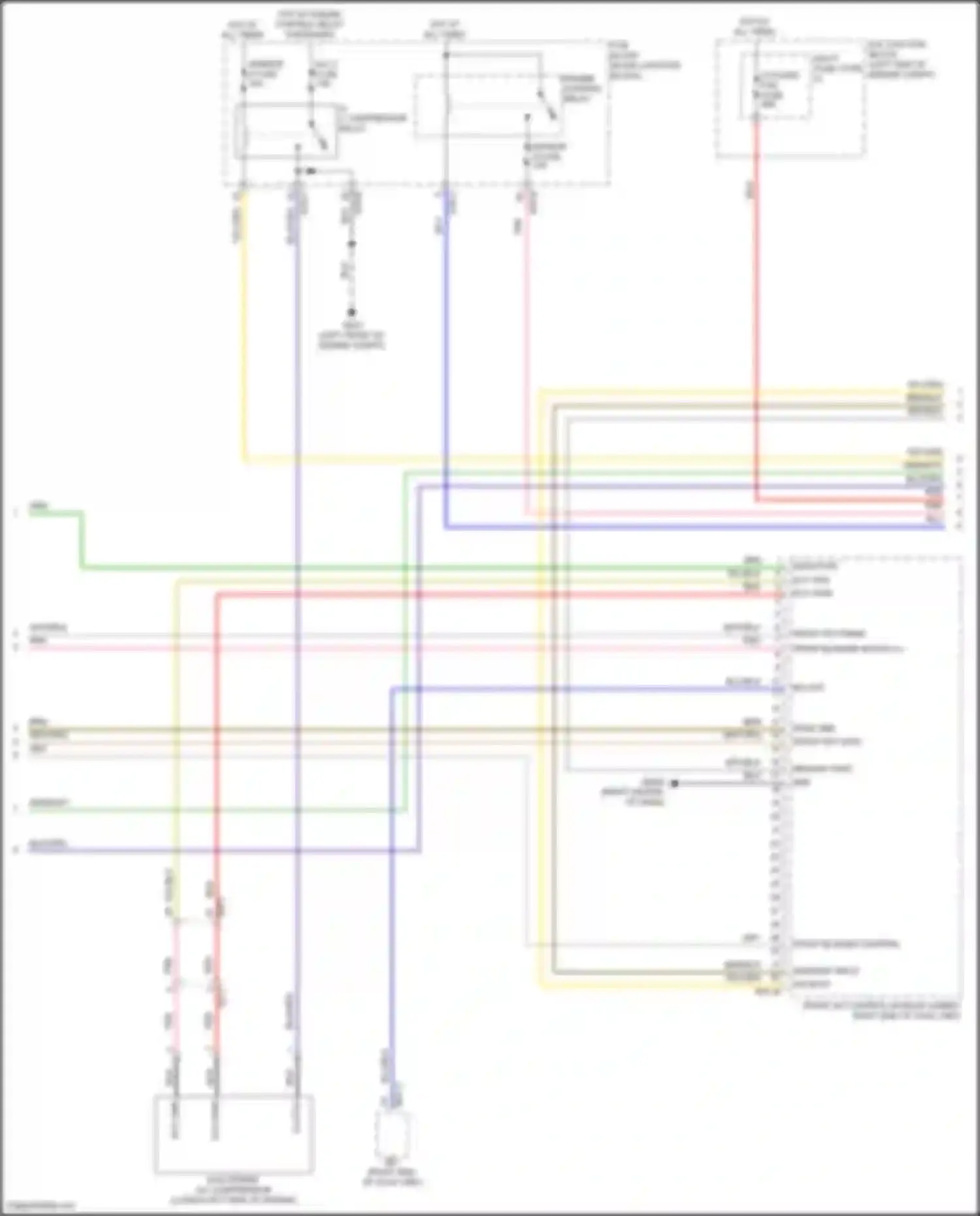 Wiring diagram a/c compressor relay for Kia Carnival IV (2020-2024) (1 of 4)