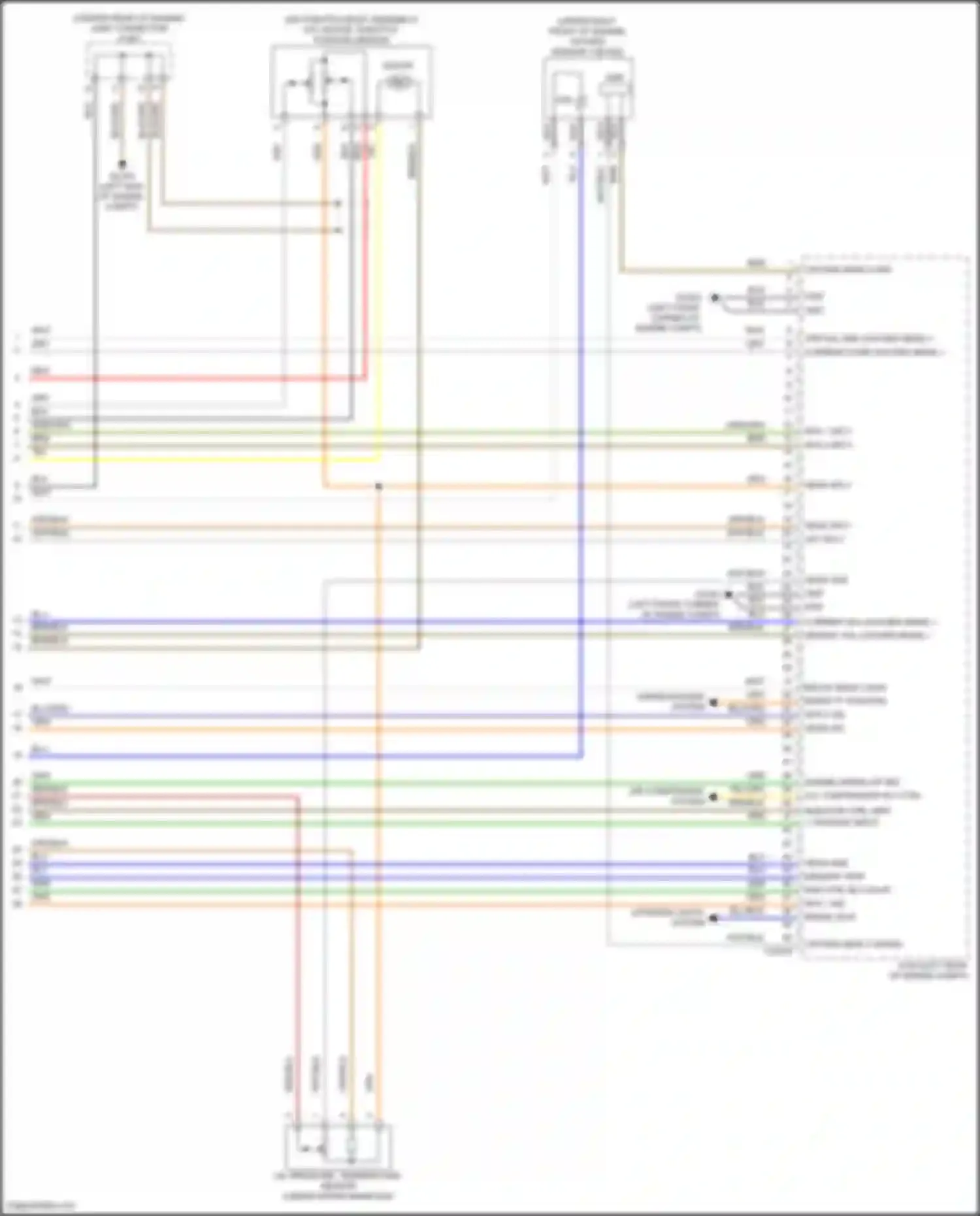 Wiring diagram air conditioning system for Kia Carnival IV (2020-2024) (2 of 2)
