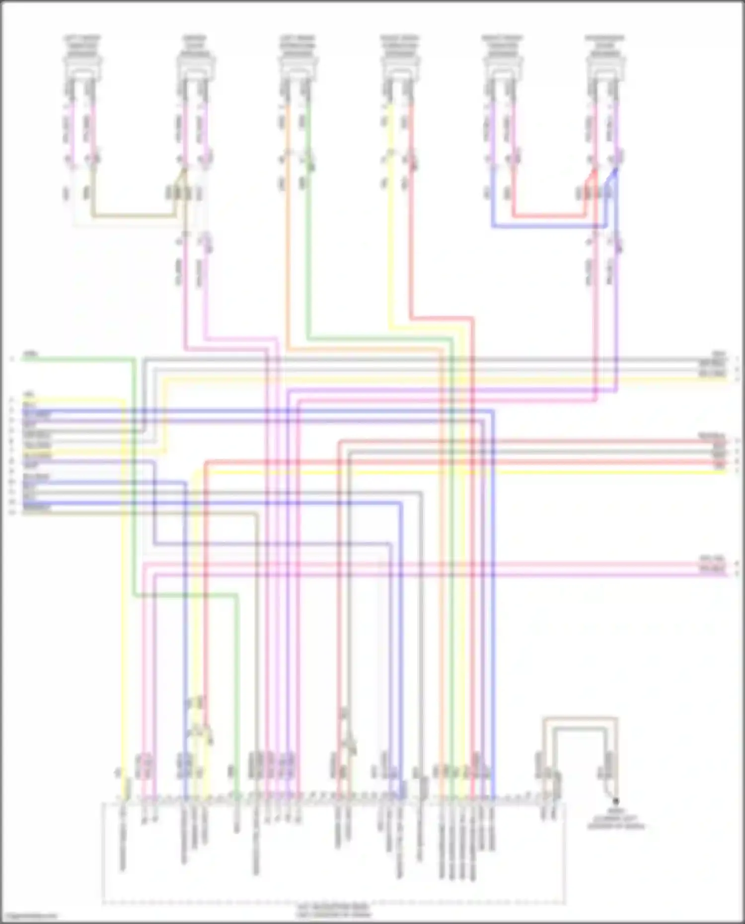 Wiring diagram left front tweeter speaker for Kia Carnival IV (2020-2024)
