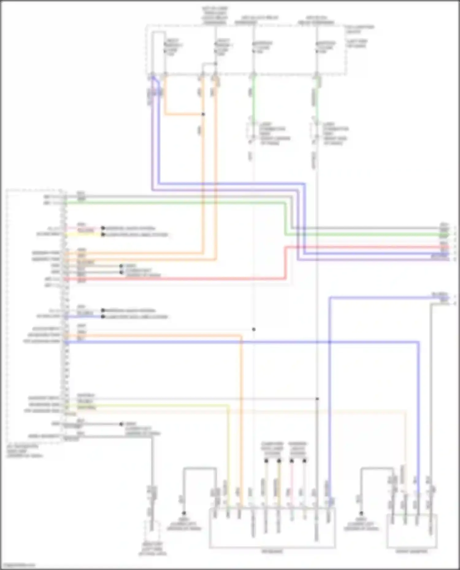 Wiring diagram a/v, navigation head unit for Kia Carnival IV (2020-2024) (6 of 16)