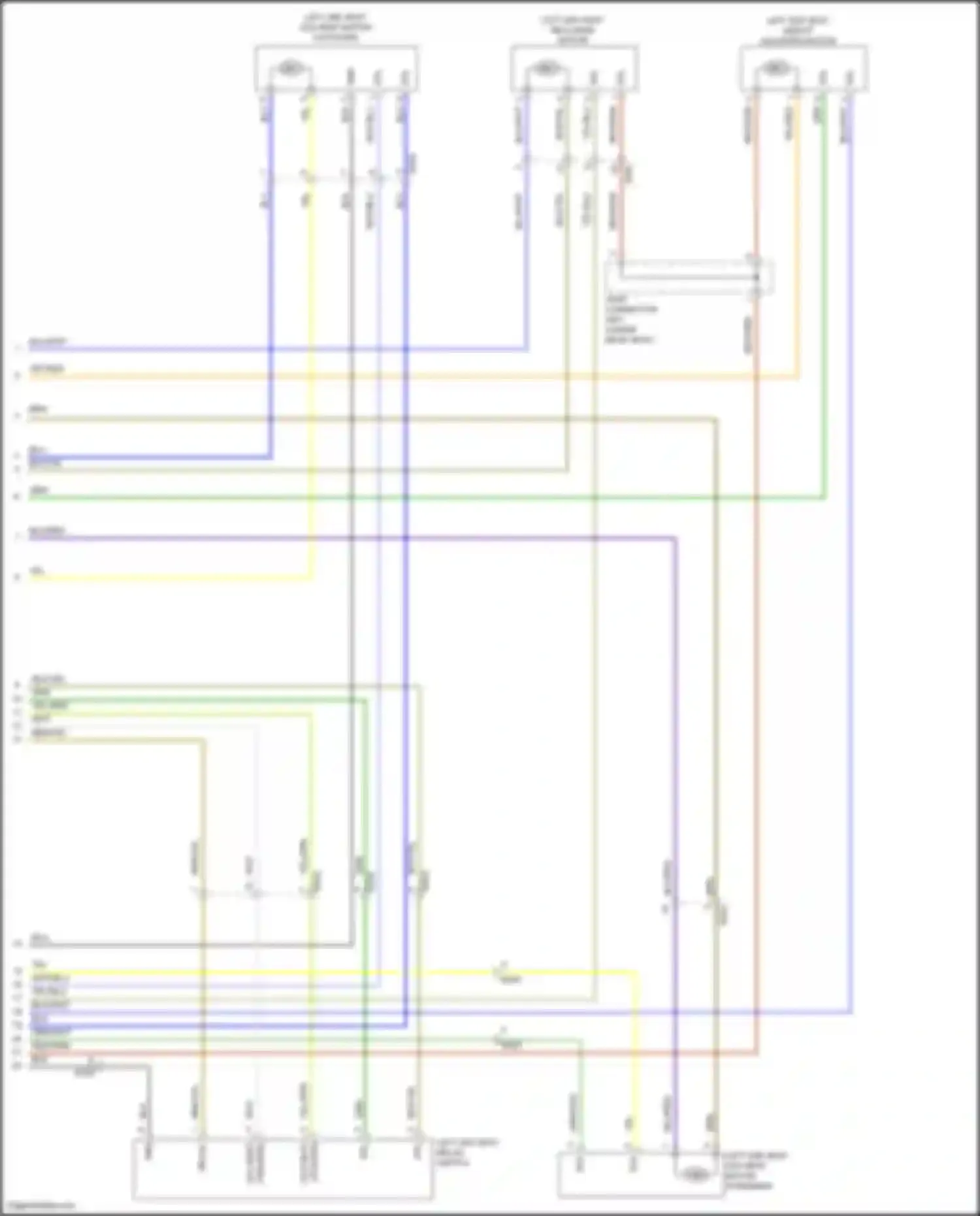 Wiring diagram leg rest for Kia Carnival IV (2020-2024)