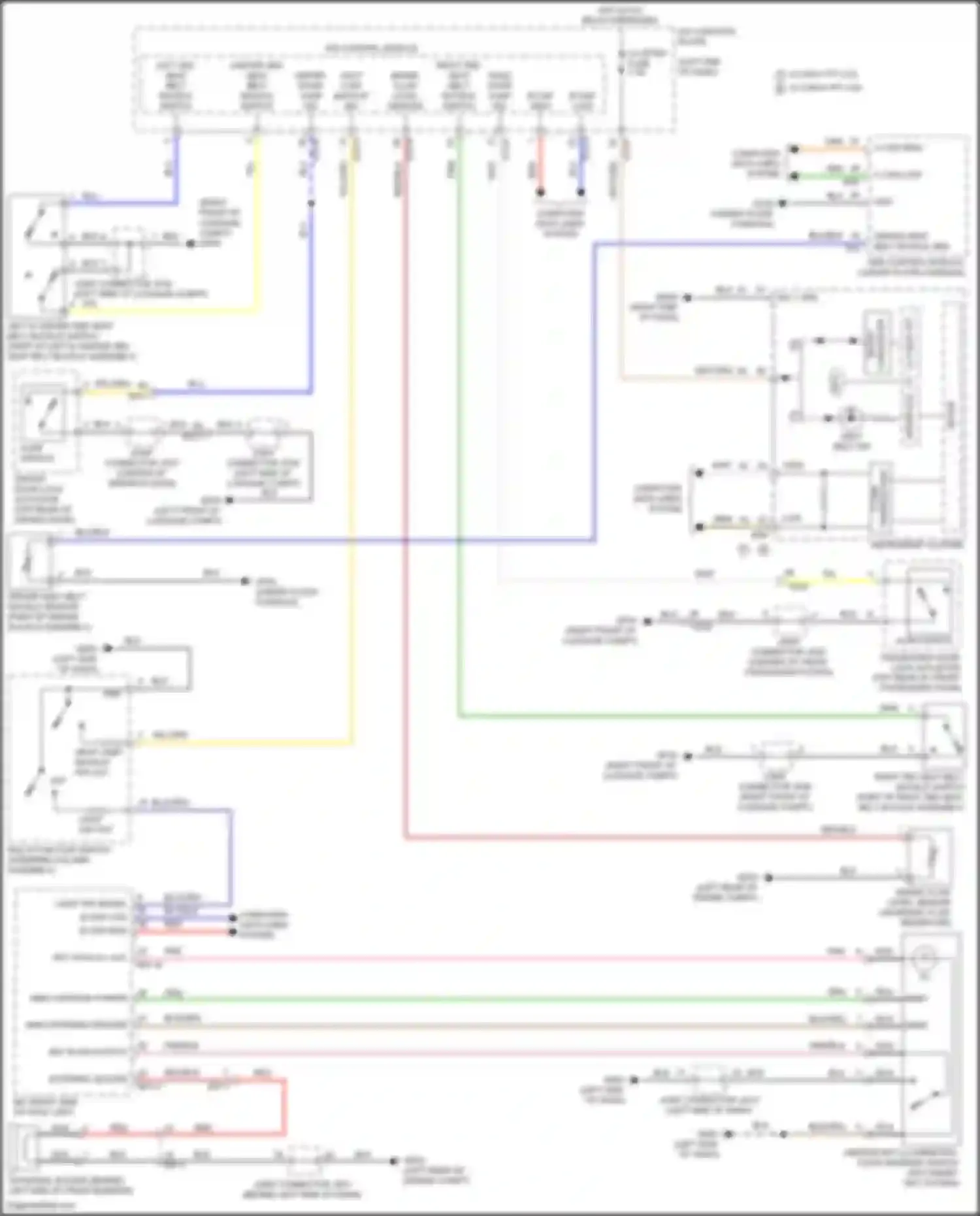 Wiring diagram brake fluid level sensor for Kia Carnival IV (2020-2024) (2 of 5)