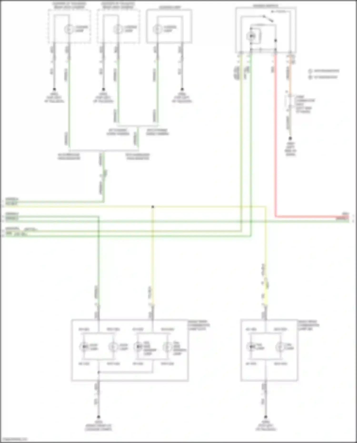 Wiring diagram tail lamp for Kia Carnival IV (2020-2024)