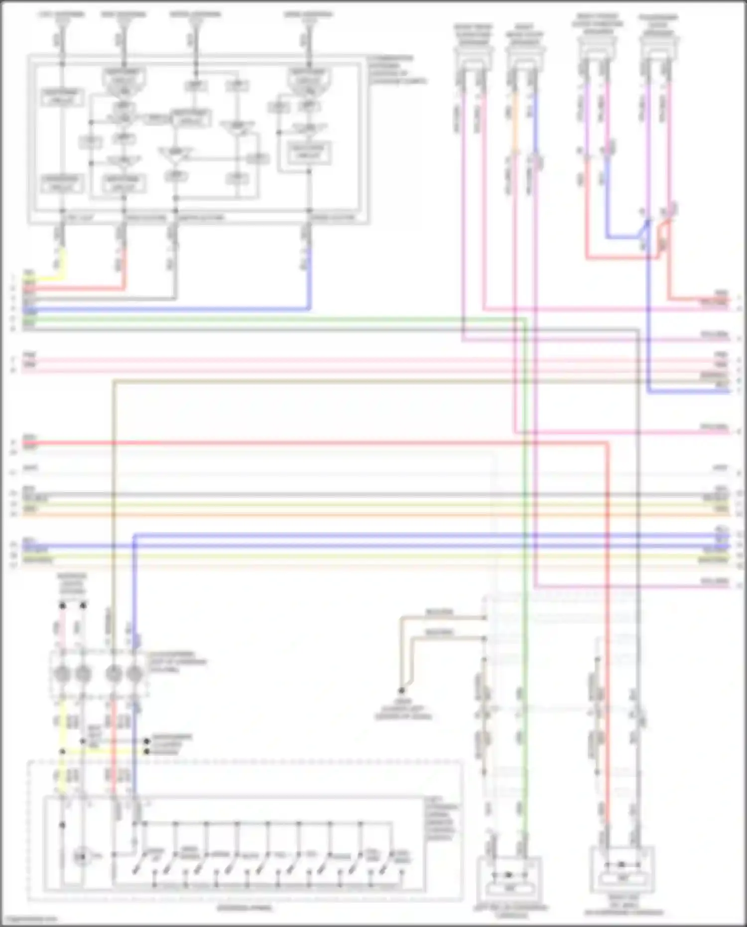 Wiring diagram combination antenna for Kia Carnival IV (2020-2024) (6 of 6)