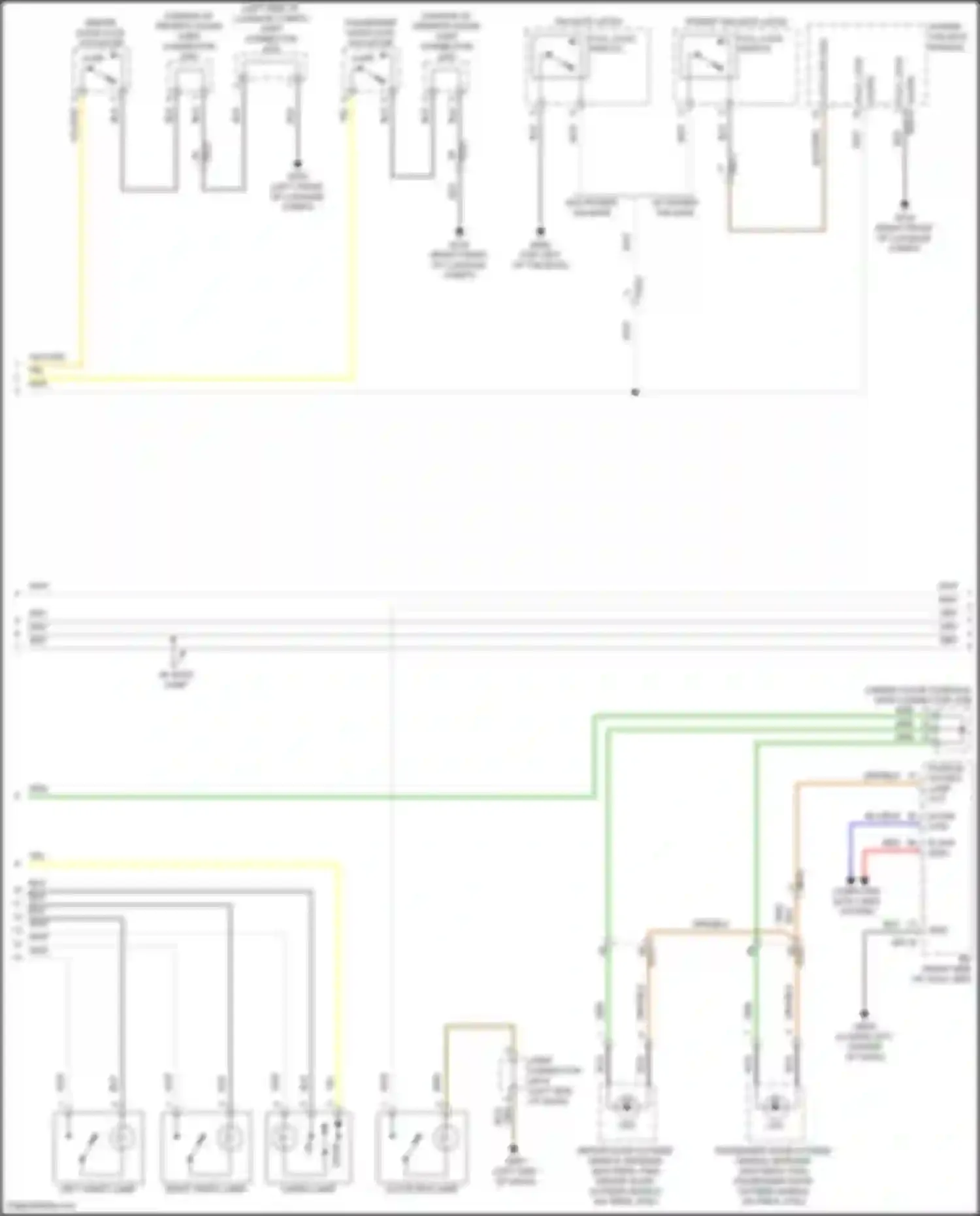Wiring diagram driver door outside handle for Kia Carnival IV (2020-2024) (1 of 3)