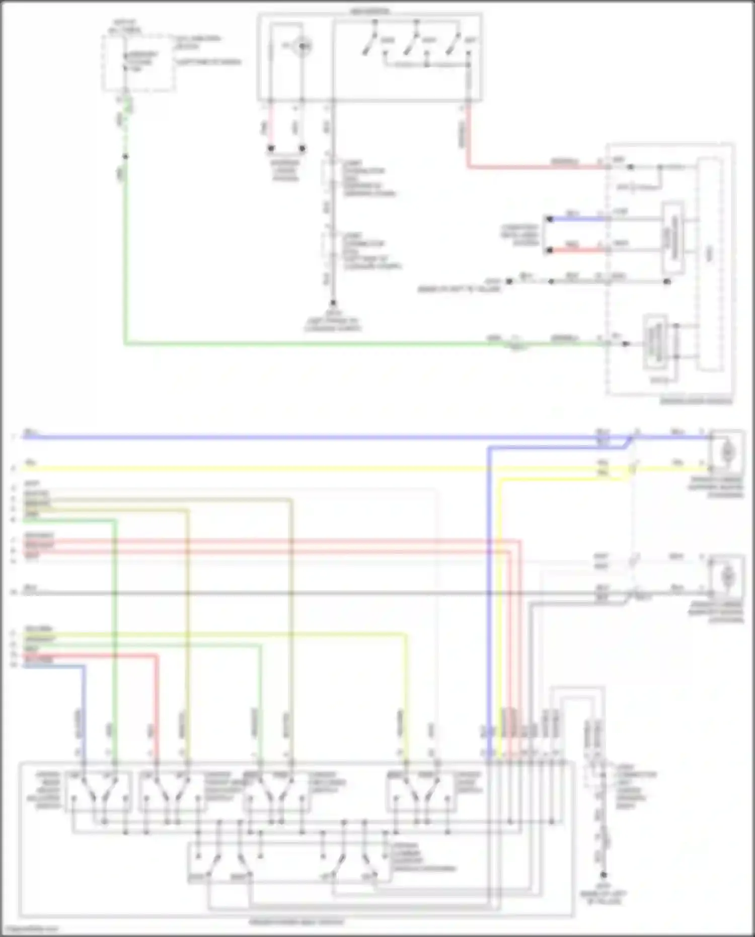 Wiring diagram driver slide switch for Kia Carnival IV (2020-2024) (1 of 1)