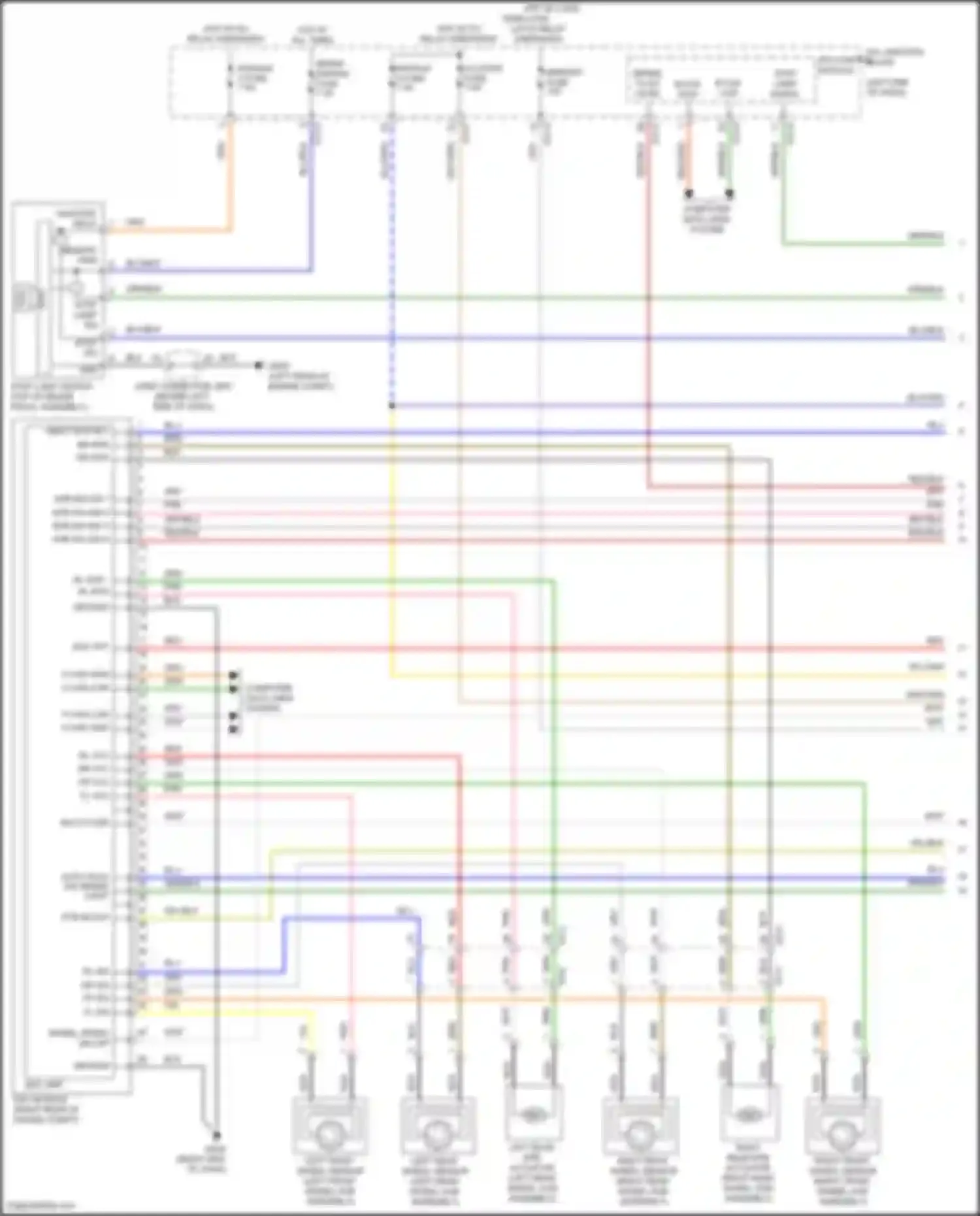 Wiring diagram rr vcc for Kia Carnival IV (2020-2024)
