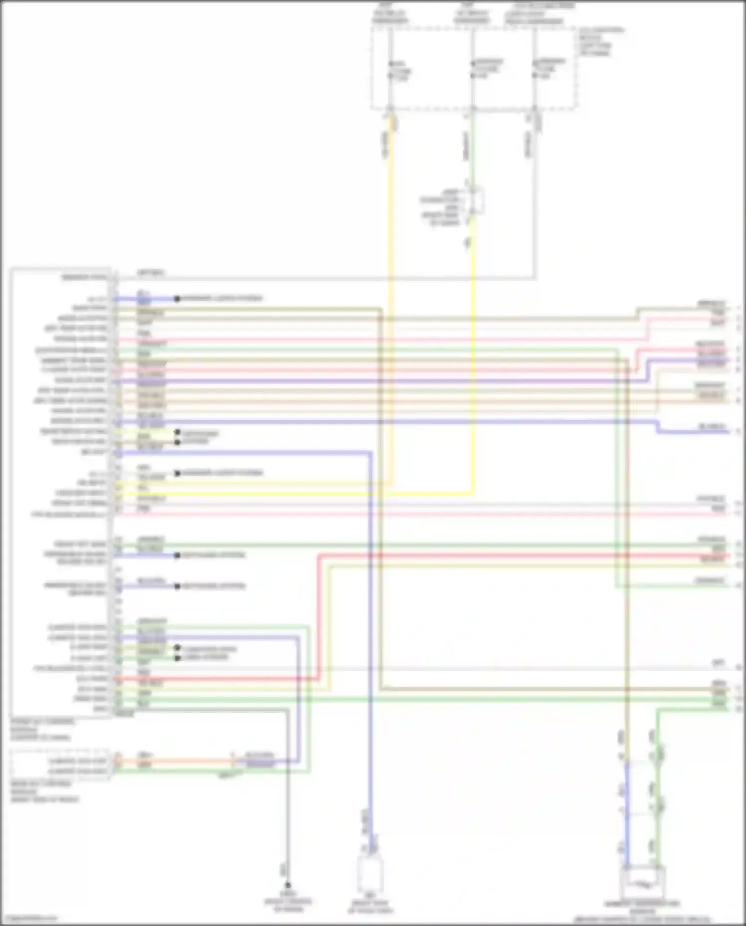 Wiring diagram front a/c control module for Kia Carnival IV (2020-2024) (6 of 9)