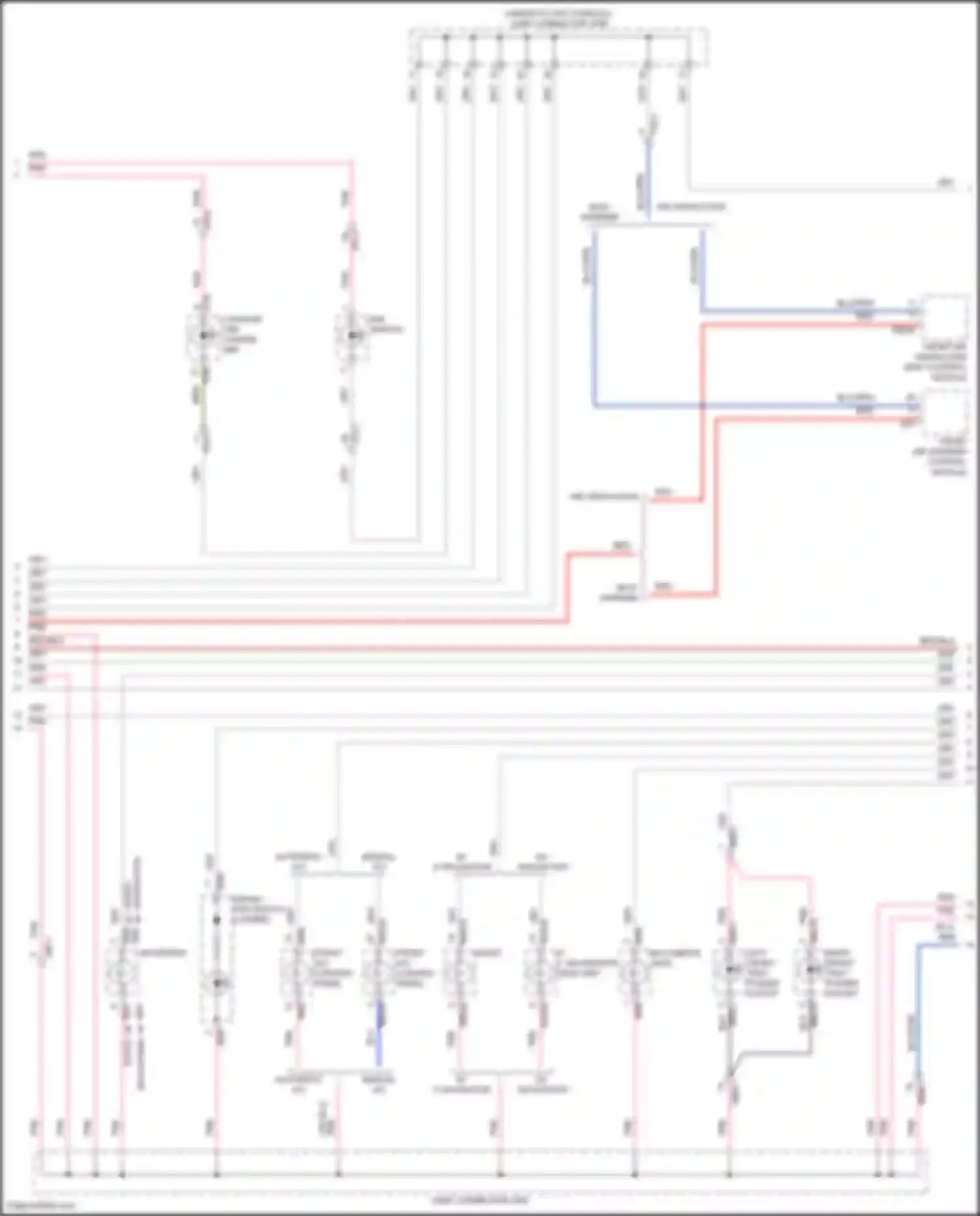 Wiring diagram front a/c control panel for Kia Carnival IV (2020-2024) (5 of 8)
