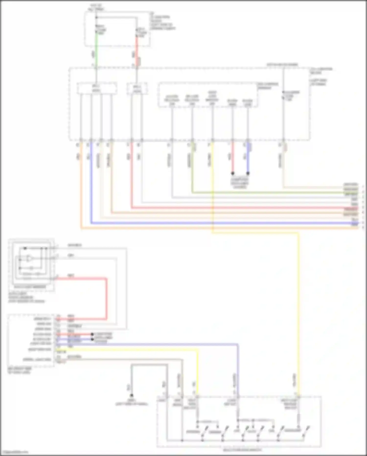 Wiring diagram hdlp low backup sw out for Kia Carnival IV (2020-2024)