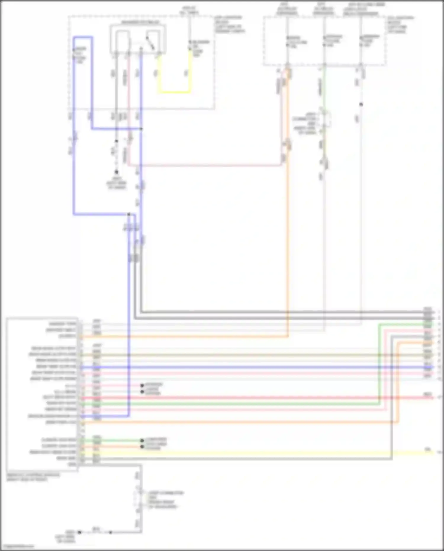 Wiring diagram rear wiper sw input for Kia Carnival IV (2020-2024)