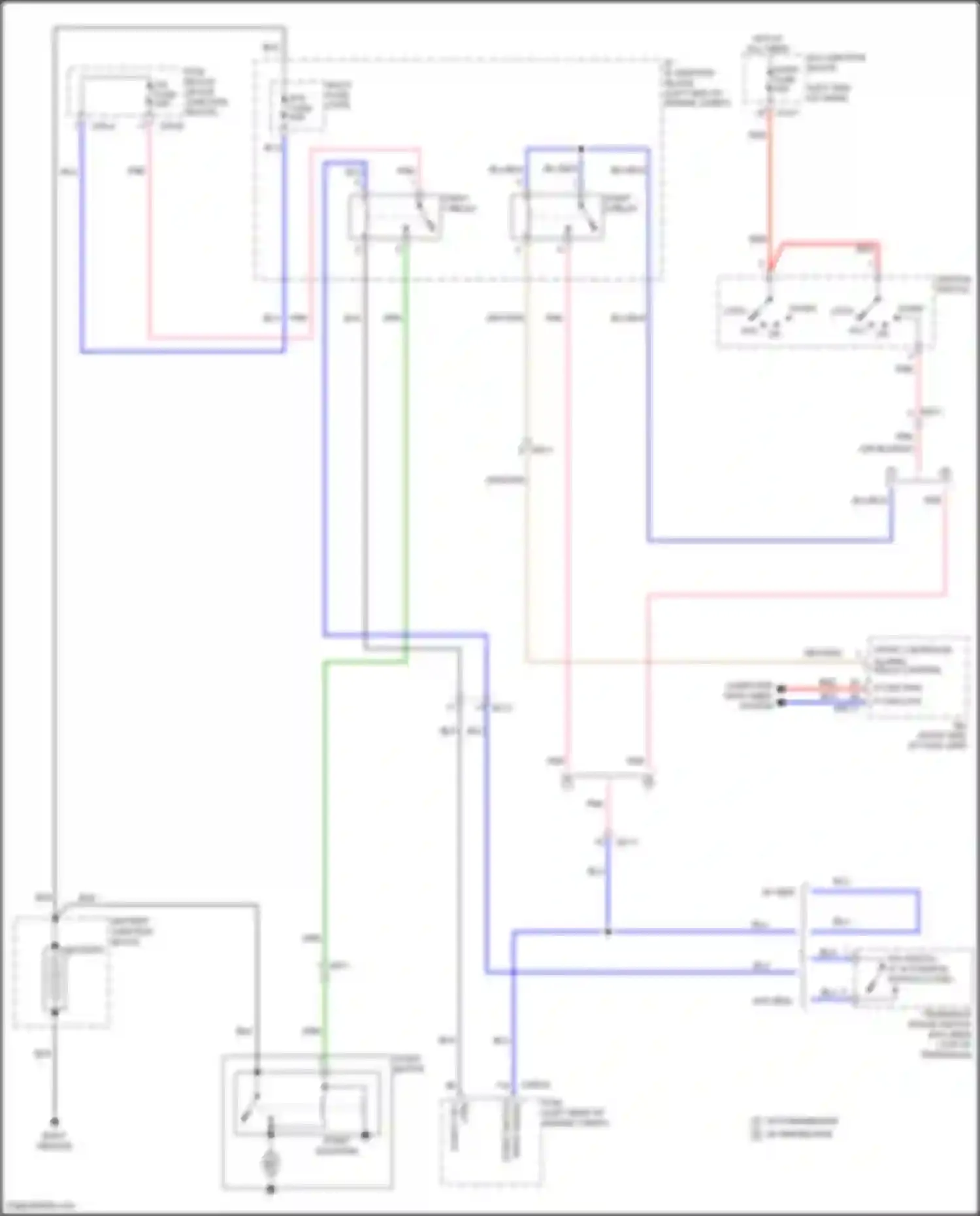 Wiring diagram input signal for Kia Carnival IV (2020-2024)