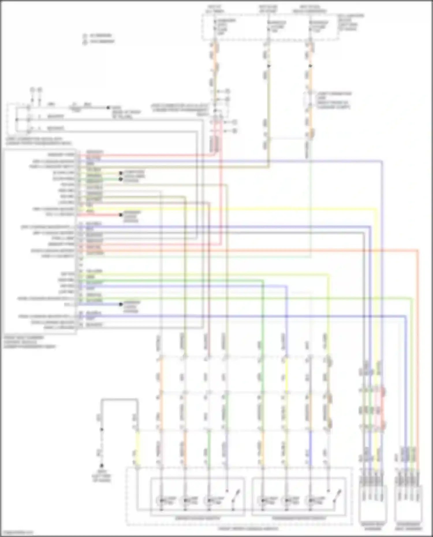 Wiring diagram w/ memory for Kia Carnival IV (2020-2024)