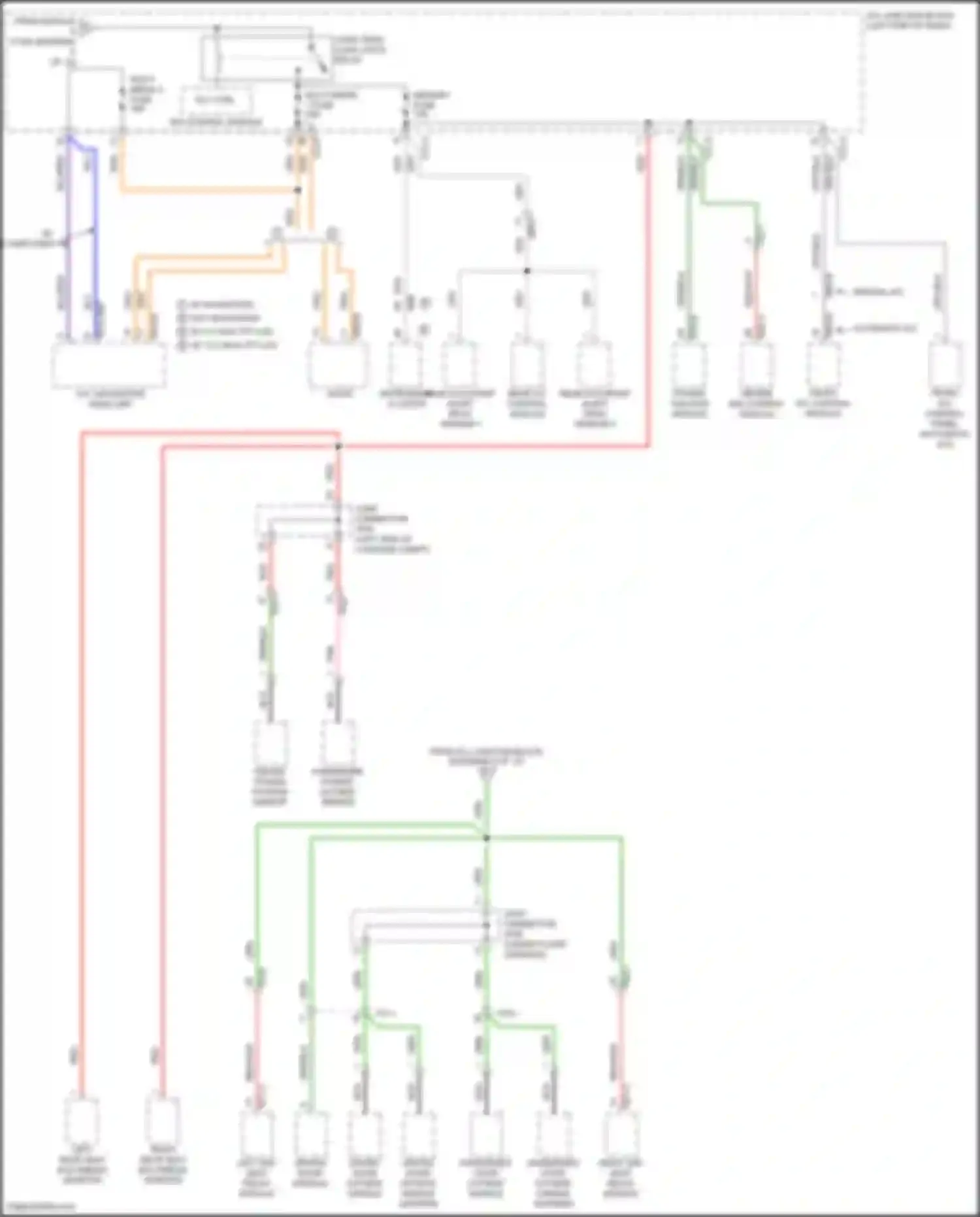 Wiring diagram w/o navigation for Kia Carnival IV (2020-2024)