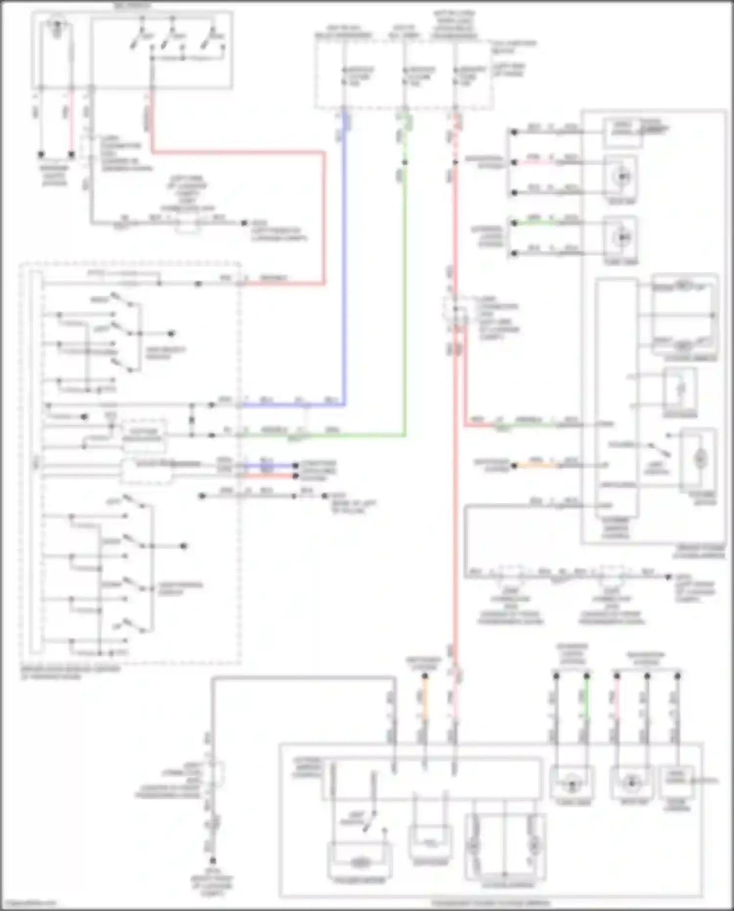 Wiring diagram navigation system for Kia Carnival IV (2020-2024)