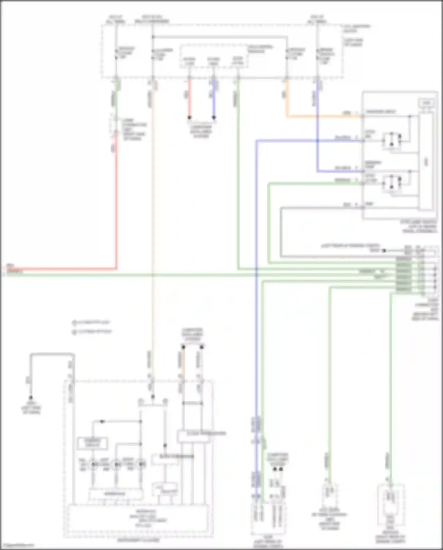 Wiring diagram instrument cluster for Kia Carnival IV (2020-2024) (23 of 30)