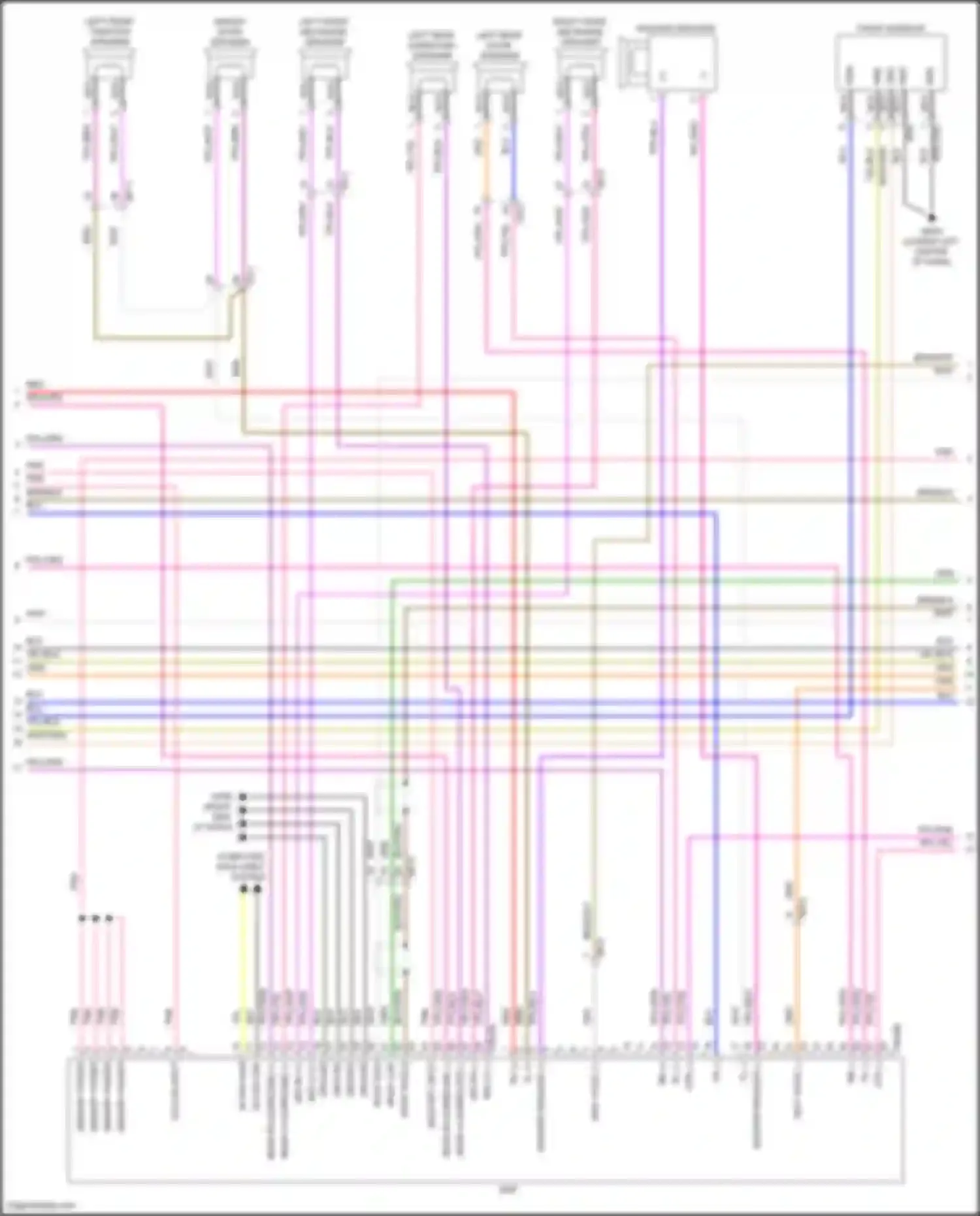 Wiring diagram left rear door speaker for Kia Carnival IV (2020-2024) (6 of 6)