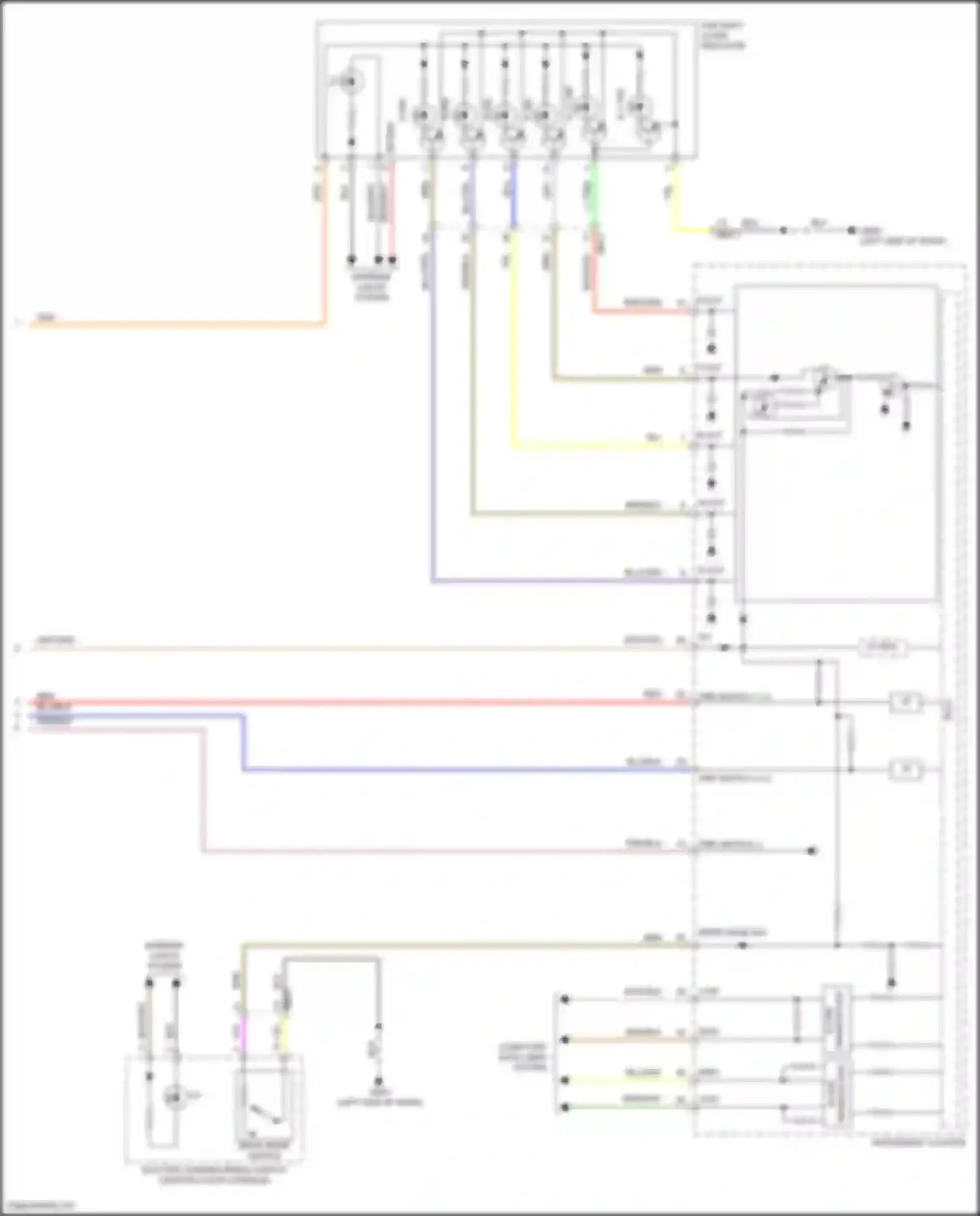 Wiring diagram atm shift lever indicator for Kia Carnival IV (2020-2024)
