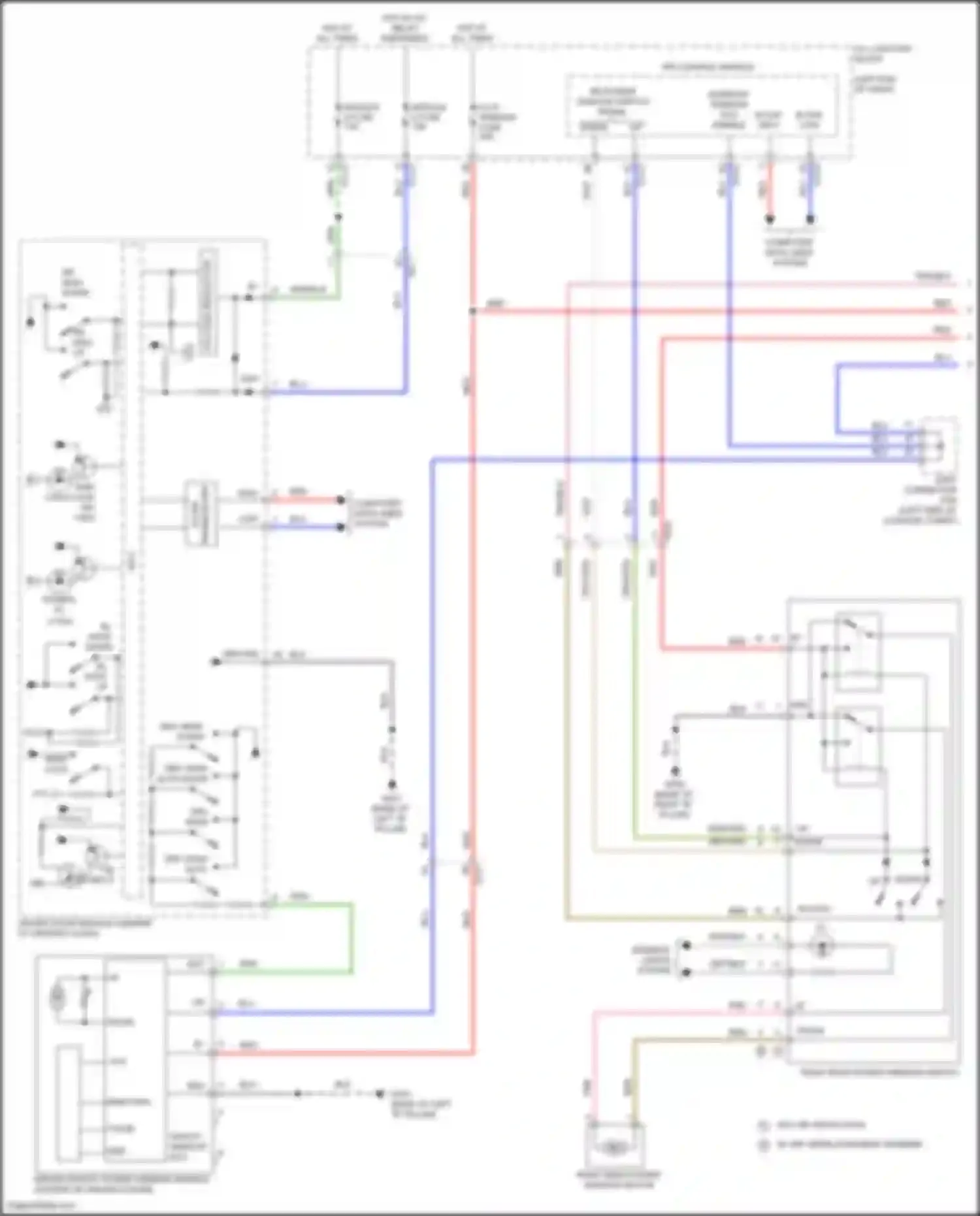 Wiring diagram lh p/window fuse for Kia Carnival IV (2020-2024) (1 of 3)