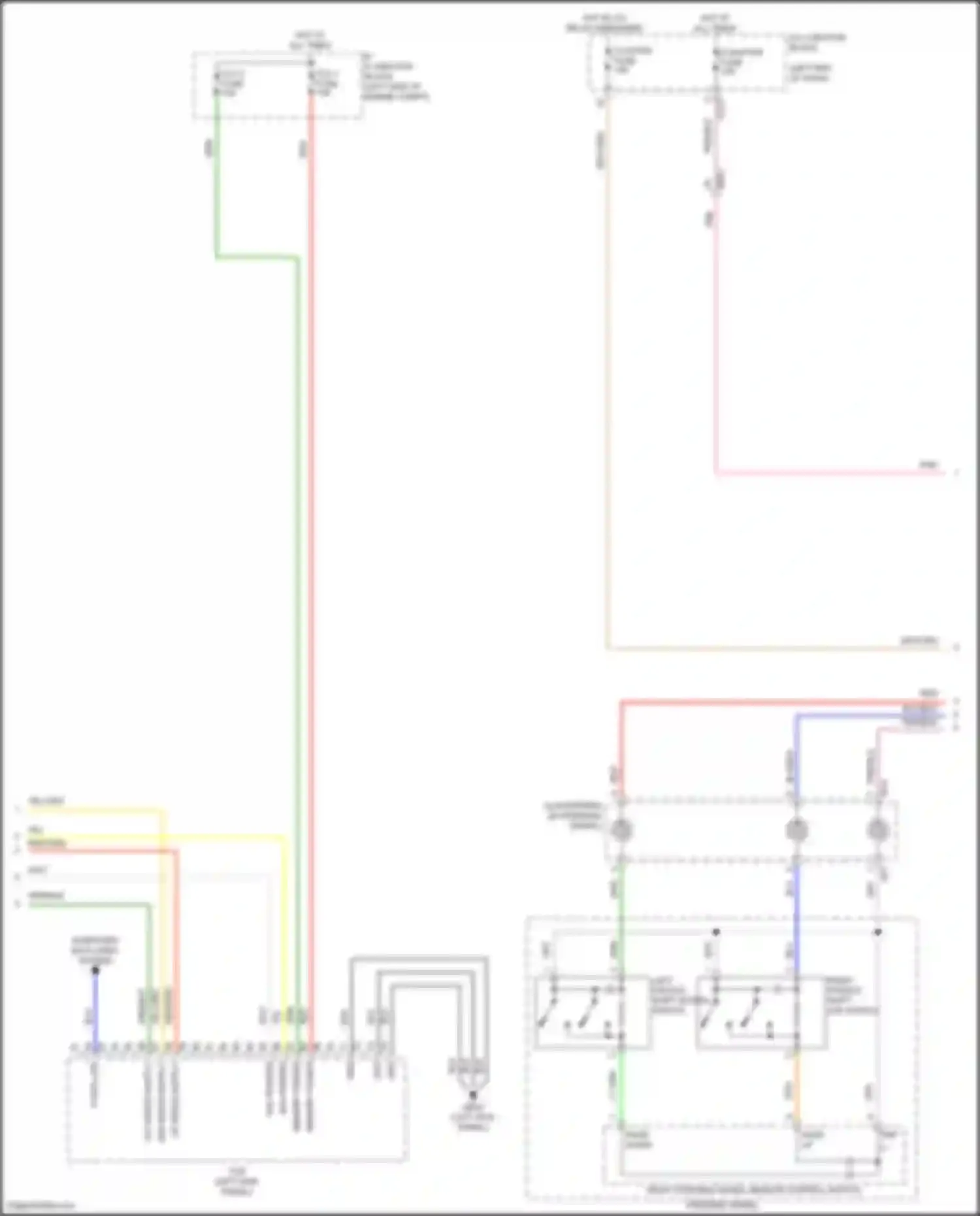 Wiring diagram padd up for Kia Carnival IV (2020-2024) (4 of 4)