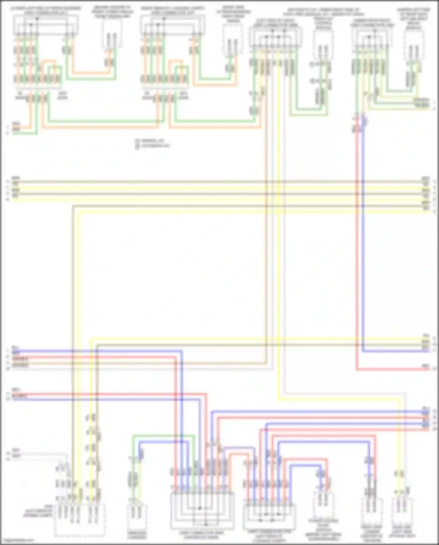 Wiring diagram rear view camera for Kia Carnival IV (2020-2024) (1 of 10)
