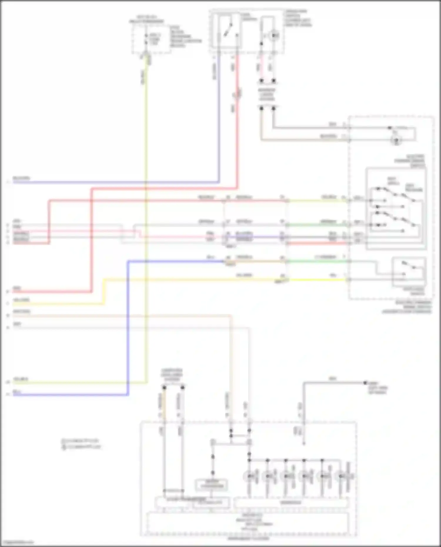 Wiring diagram auto hold switch for Kia Carnival IV (2020-2024)