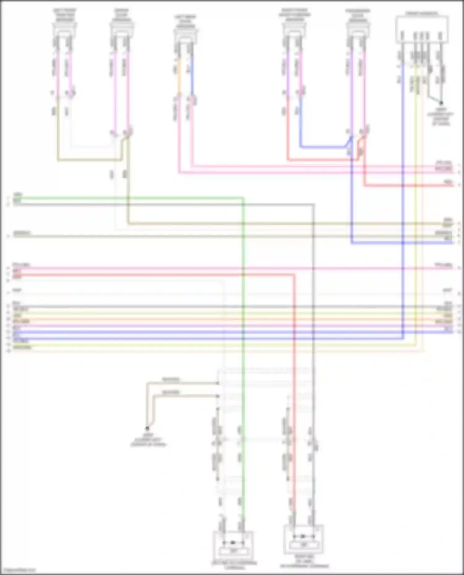 Wiring diagram right front door tweeter speaker for Kia Carnival IV (2020-2024) (1 of 2)