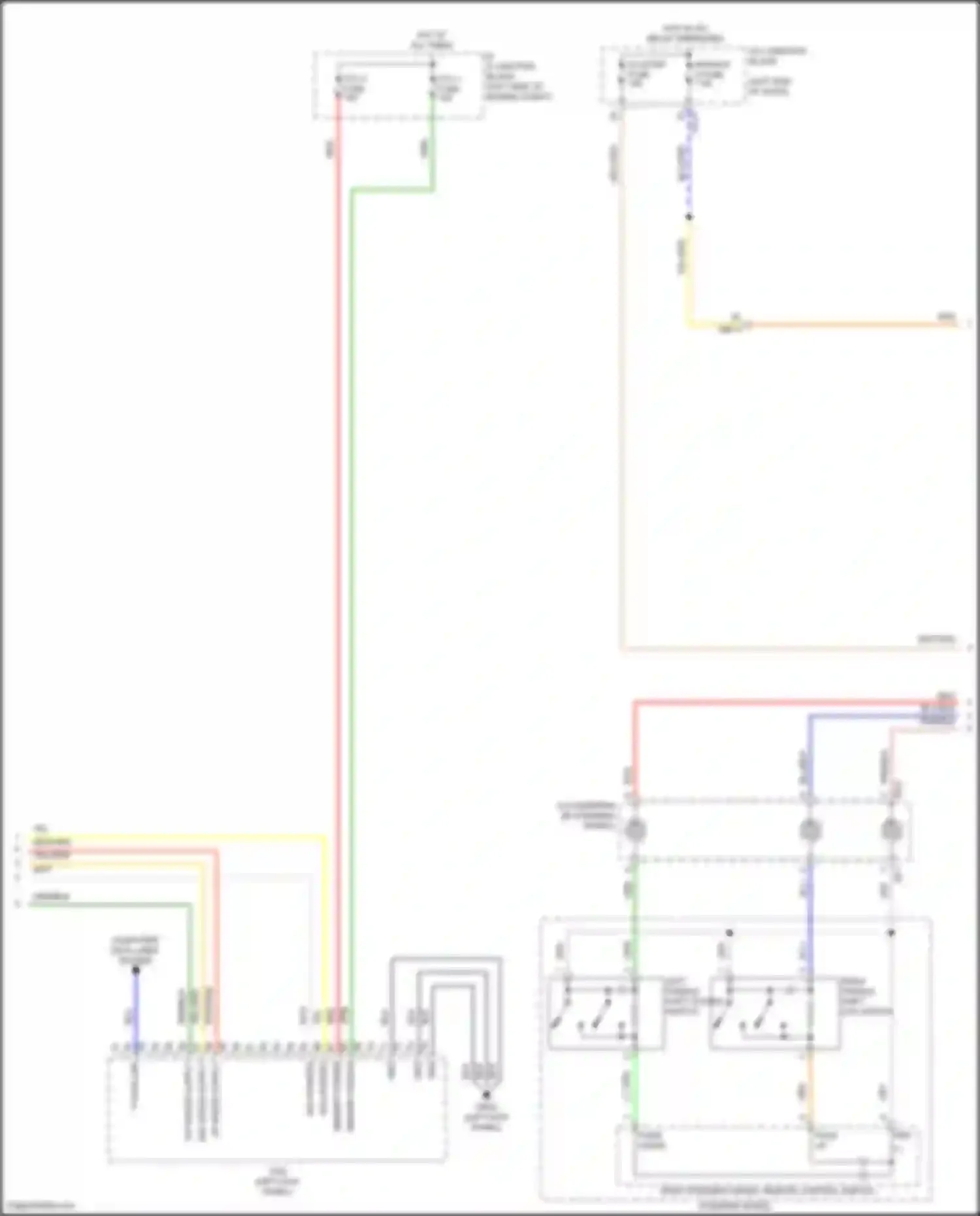 Wiring diagram right steering wheel remote control switch for Kia Carnival IV (2020-2024) (3 of 4)
