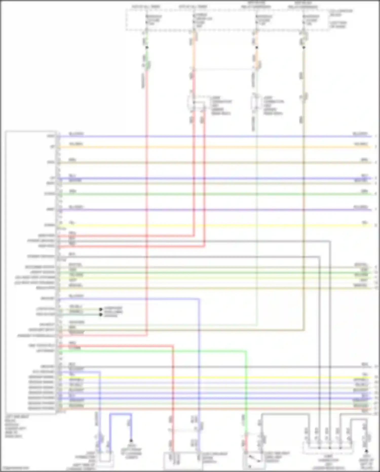 Wiring diagram sensor power for Kia Carnival IV (2020-2024) (1 of 1)