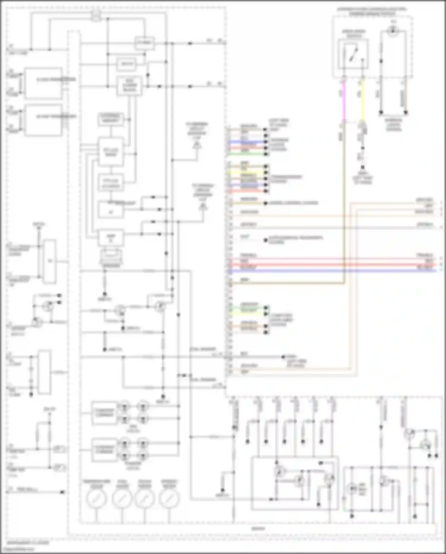 Wiring diagram tft backlight for Kia Carnival IV (2020-2024) (1 of 1)