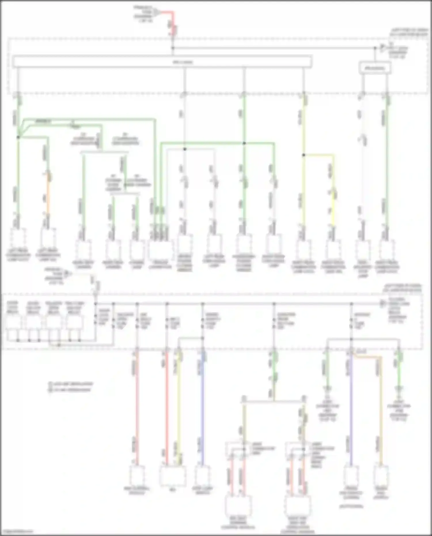 Wiring diagram w/ surround view monitor for Kia Carnival IV (2020-2024) (3 of 3)