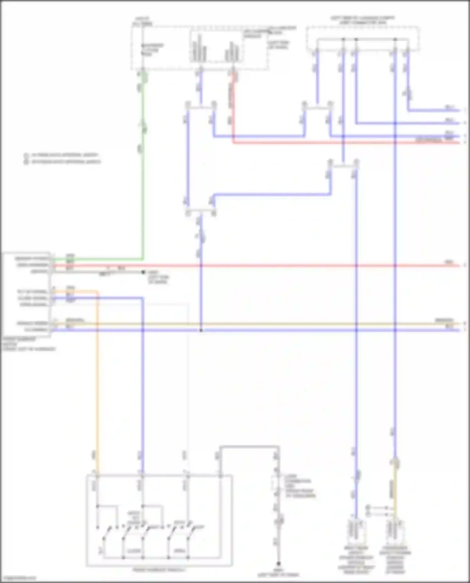 Wiring diagram window ecu for Kia Carnival IV (2020-2024) (1 of 1)