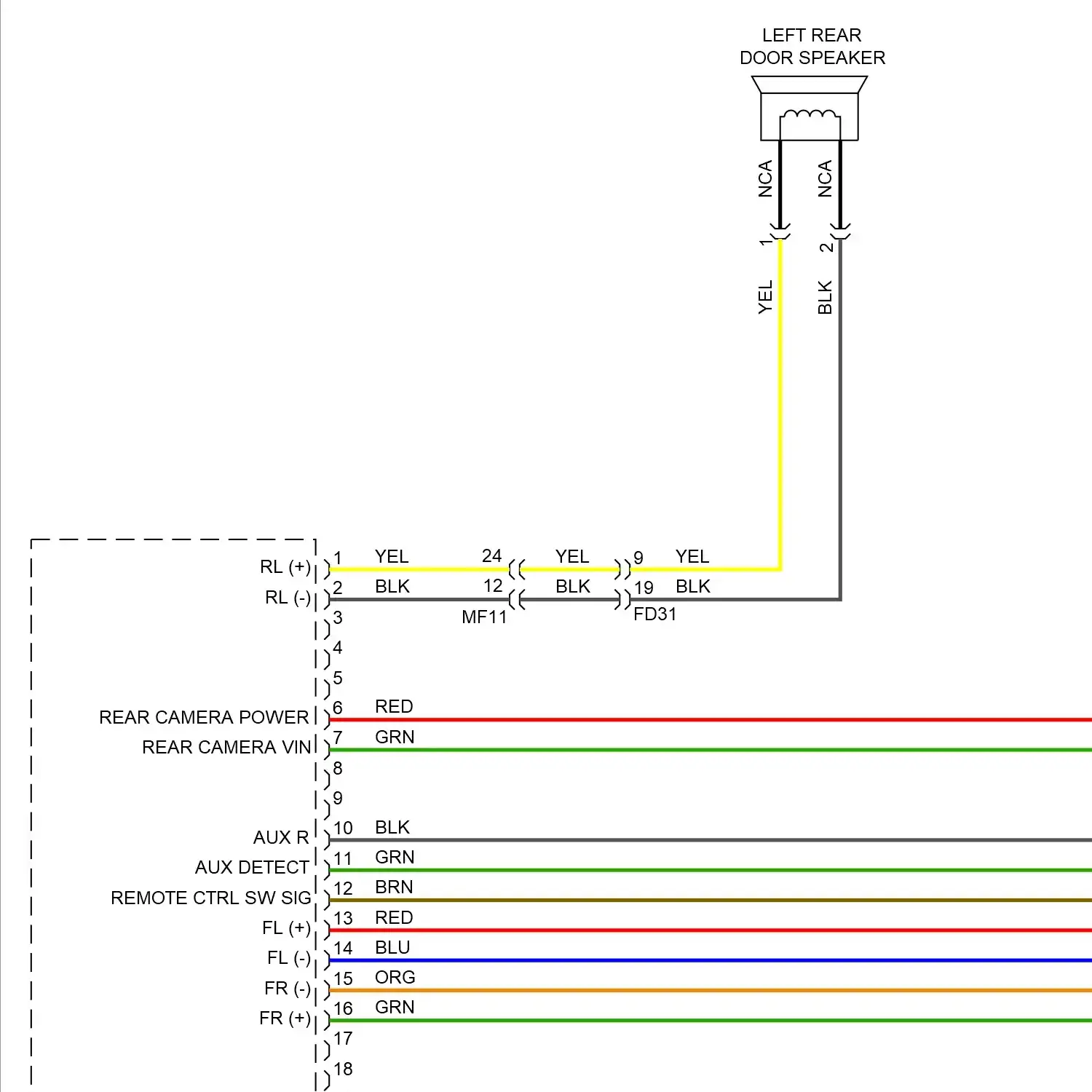 demo - Radio circuit, w/o navigation w/ uvo (1 of 3) Radio circuit, w/o navigation w/ uvo (1 of 3)